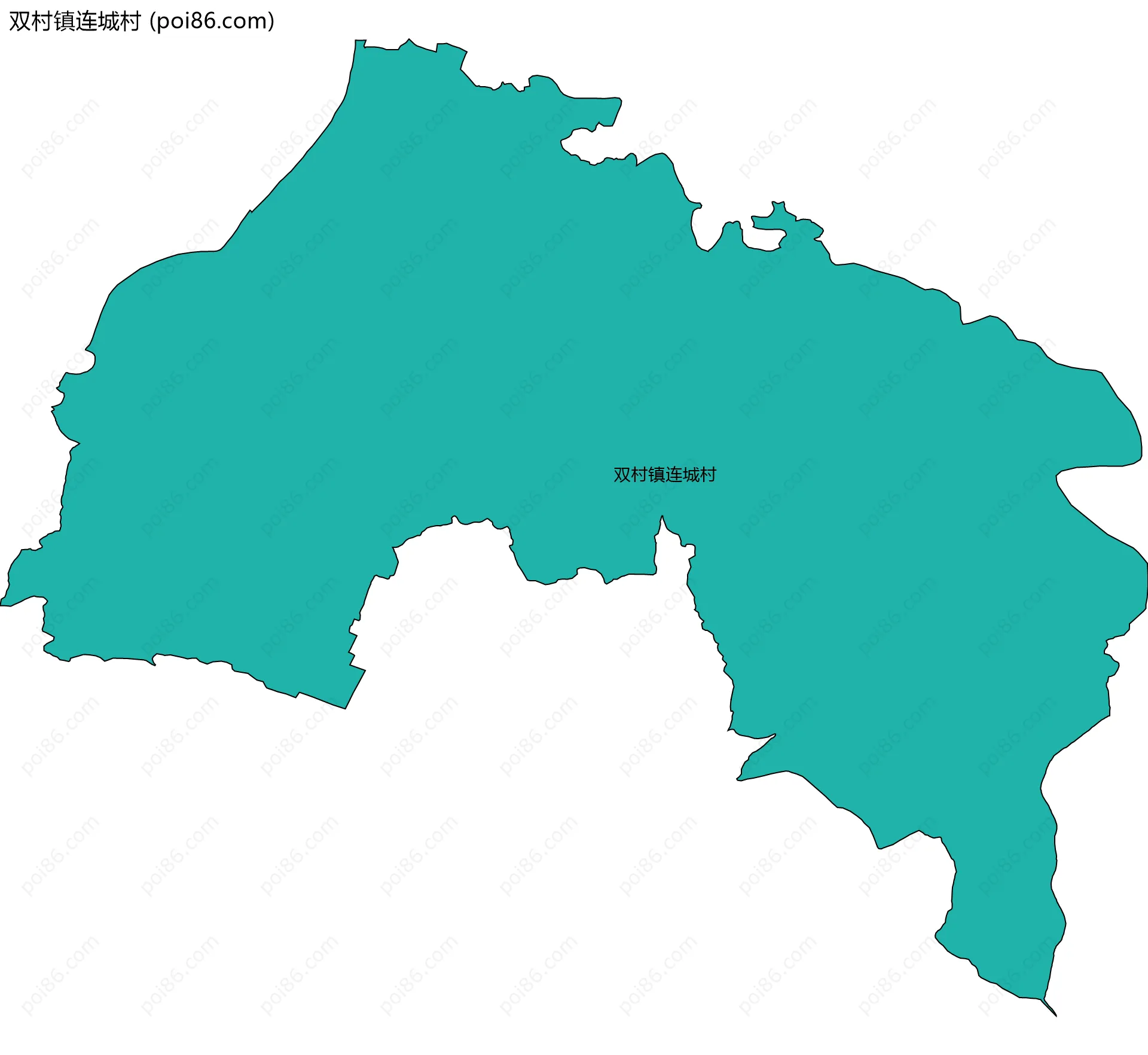 双村镇连城村边界地图