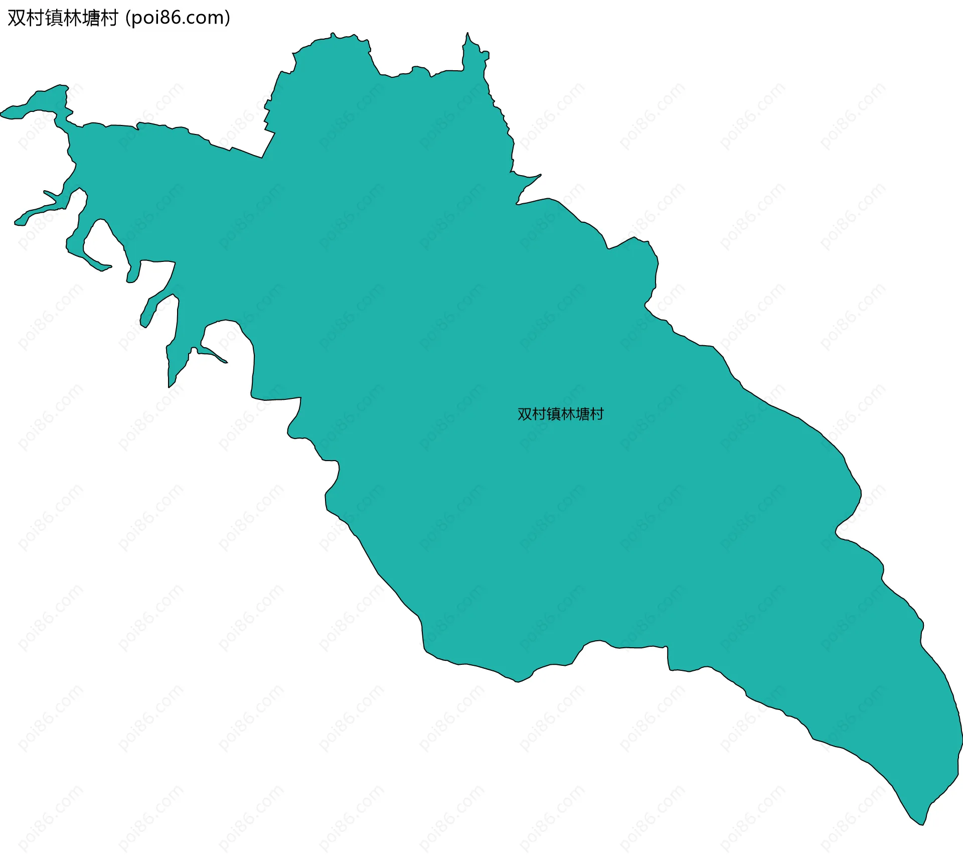 双村镇林塘村边界地图