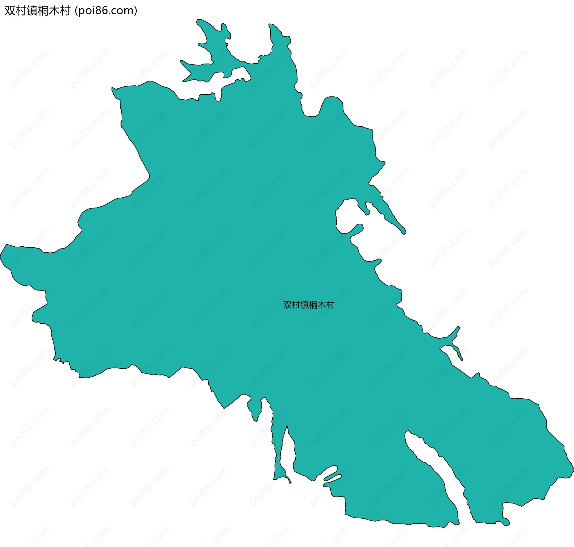 双村镇桐木村边界地图