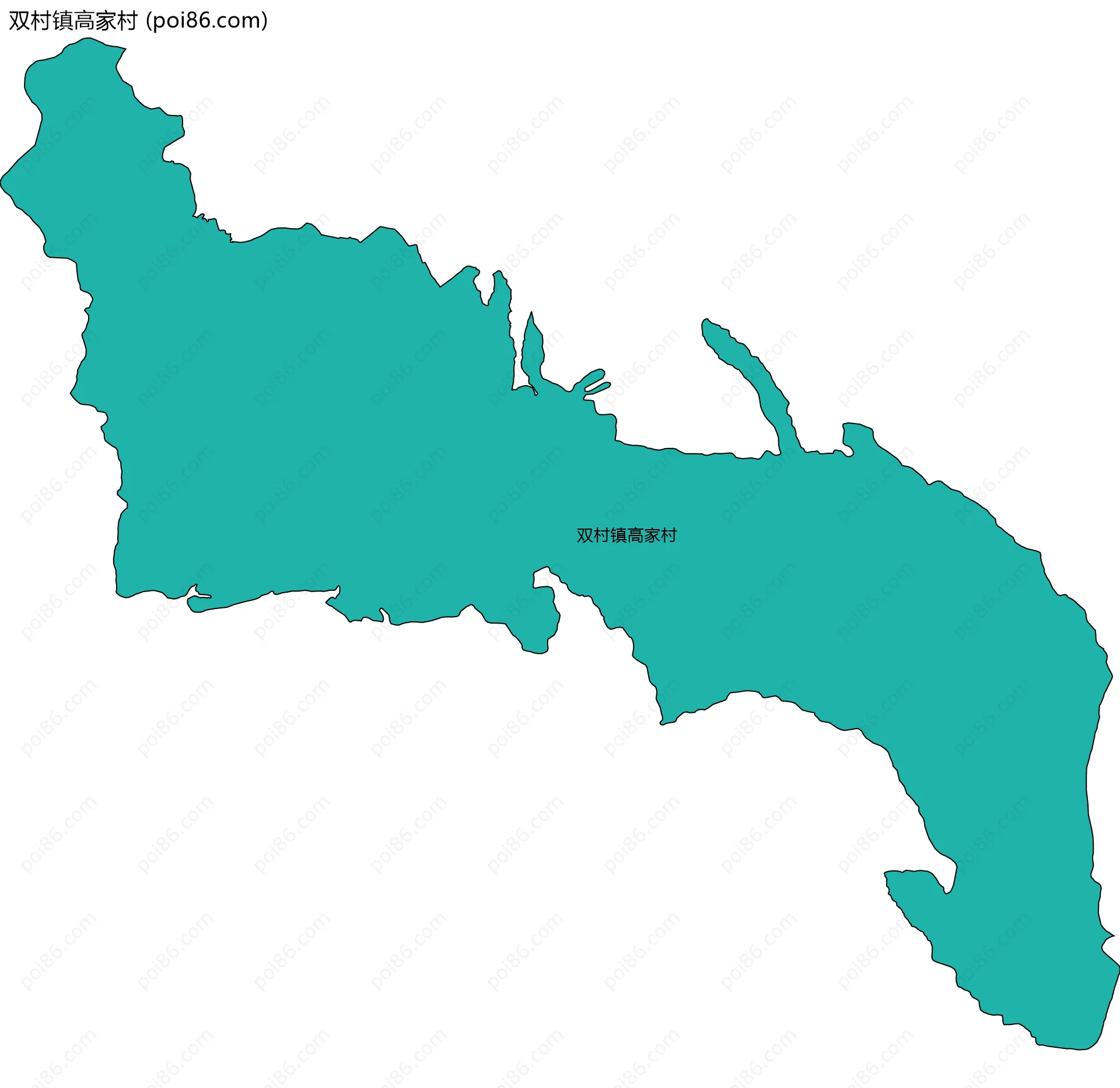 双村镇高家村边界地图