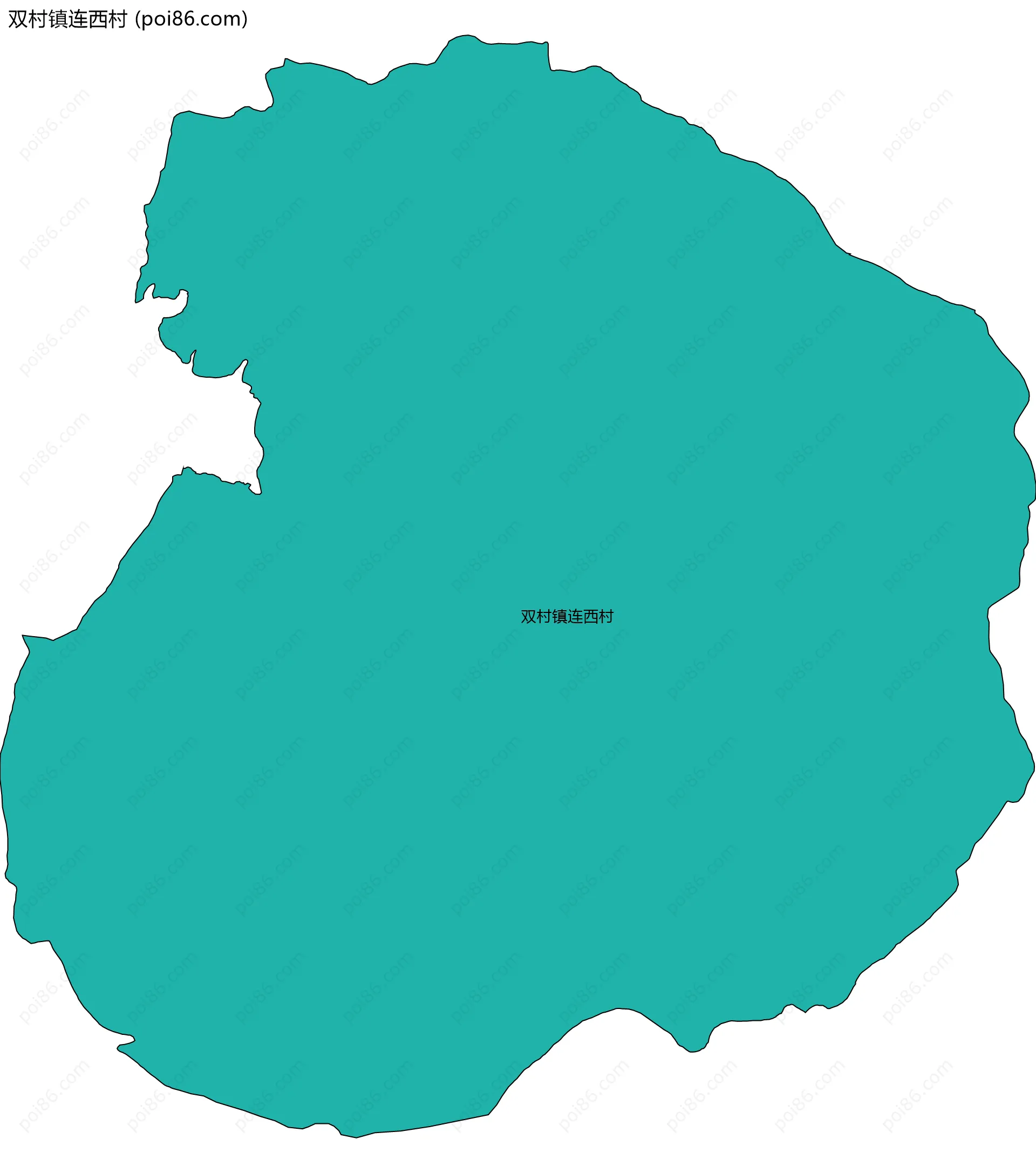 双村镇连西村边界地图