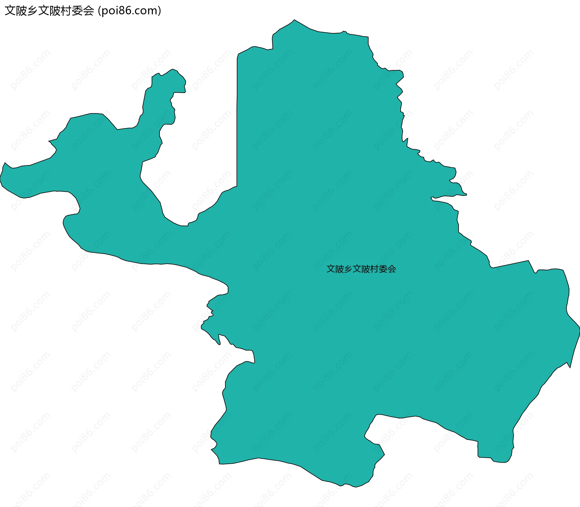 文陂乡文陂村委会边界地图