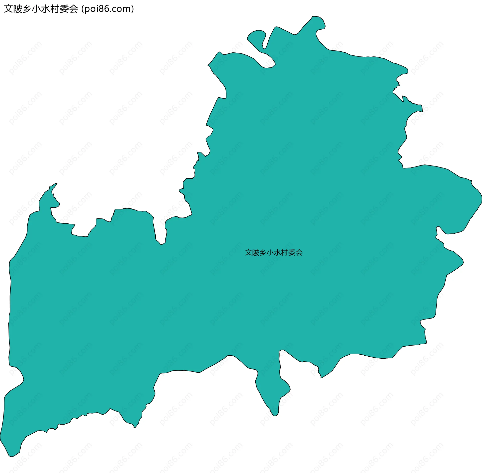 文陂乡小水村委会边界地图