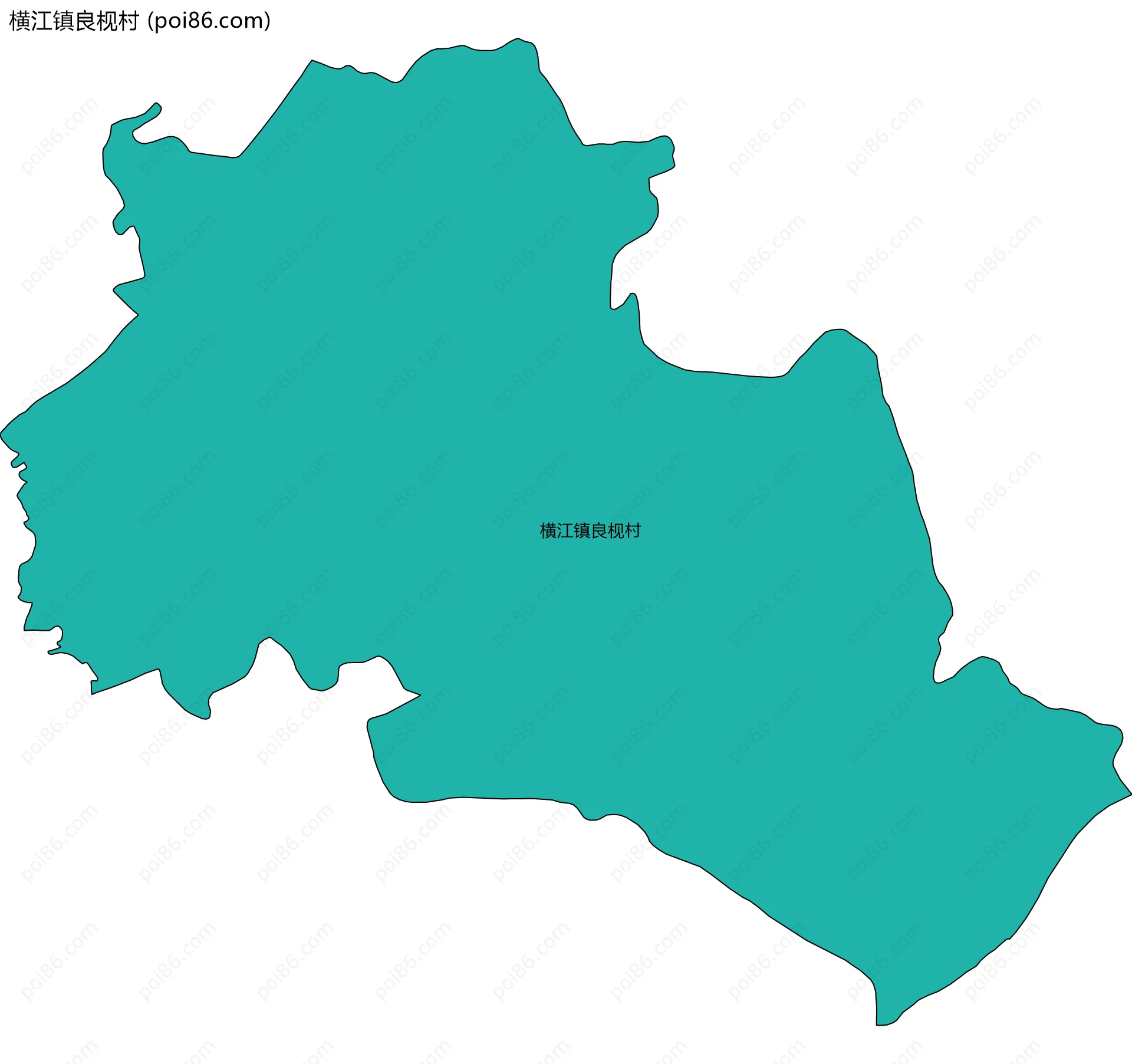 横江镇良枧村边界地图