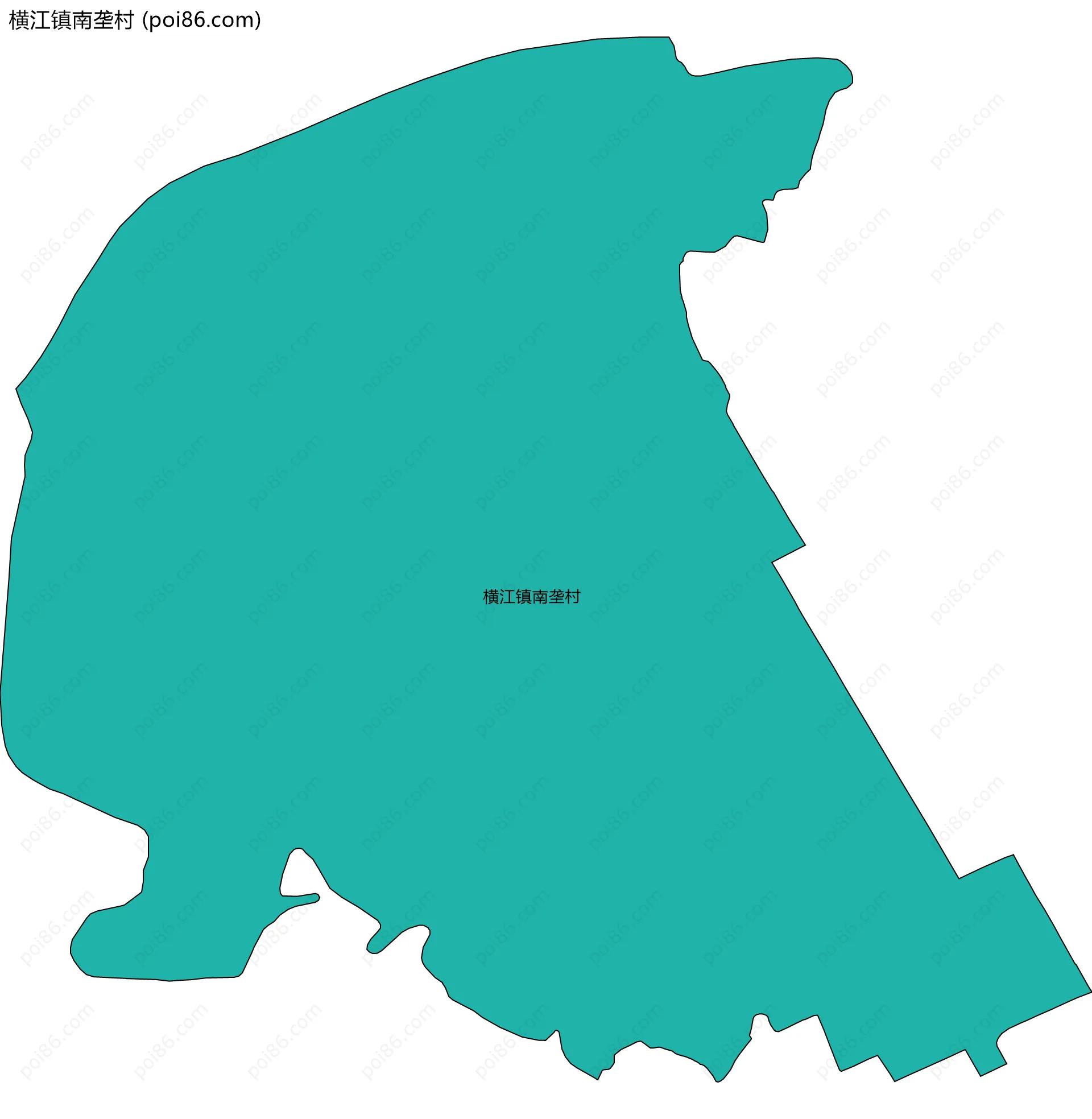横江镇南垄村边界地图