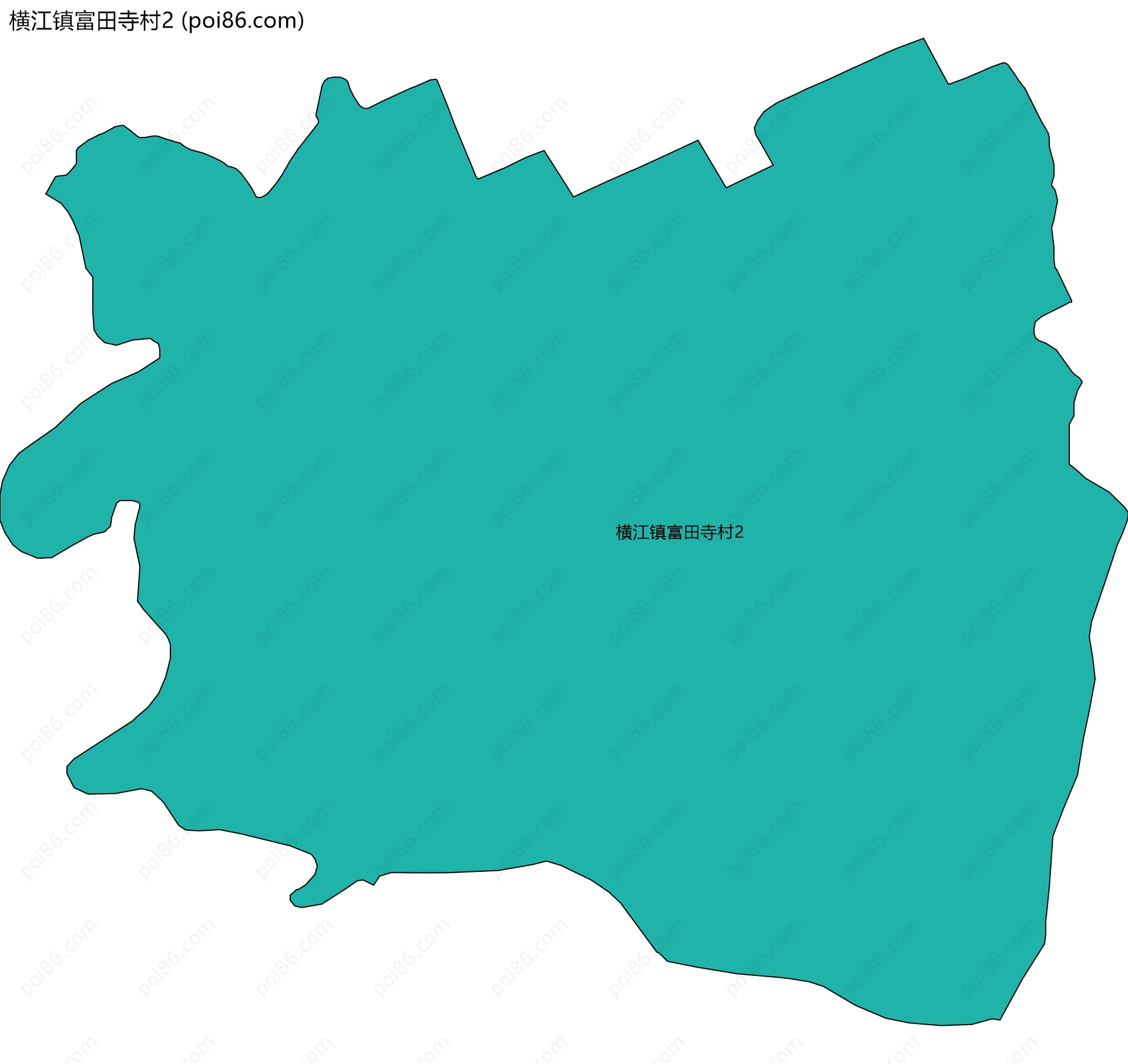 横江镇富田寺村2边界地图