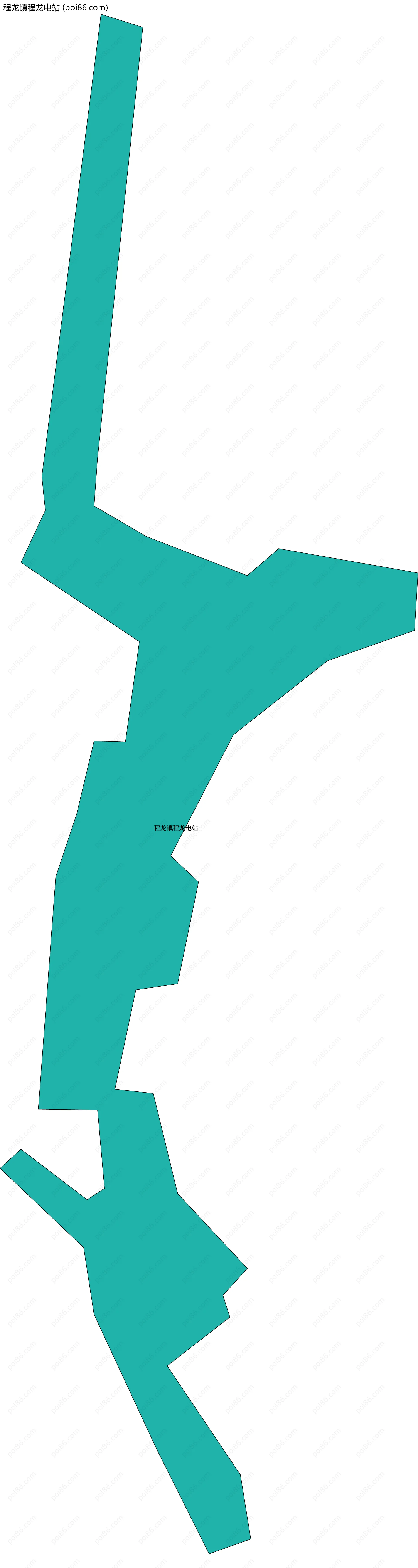 程龙镇程龙电站边界地图
