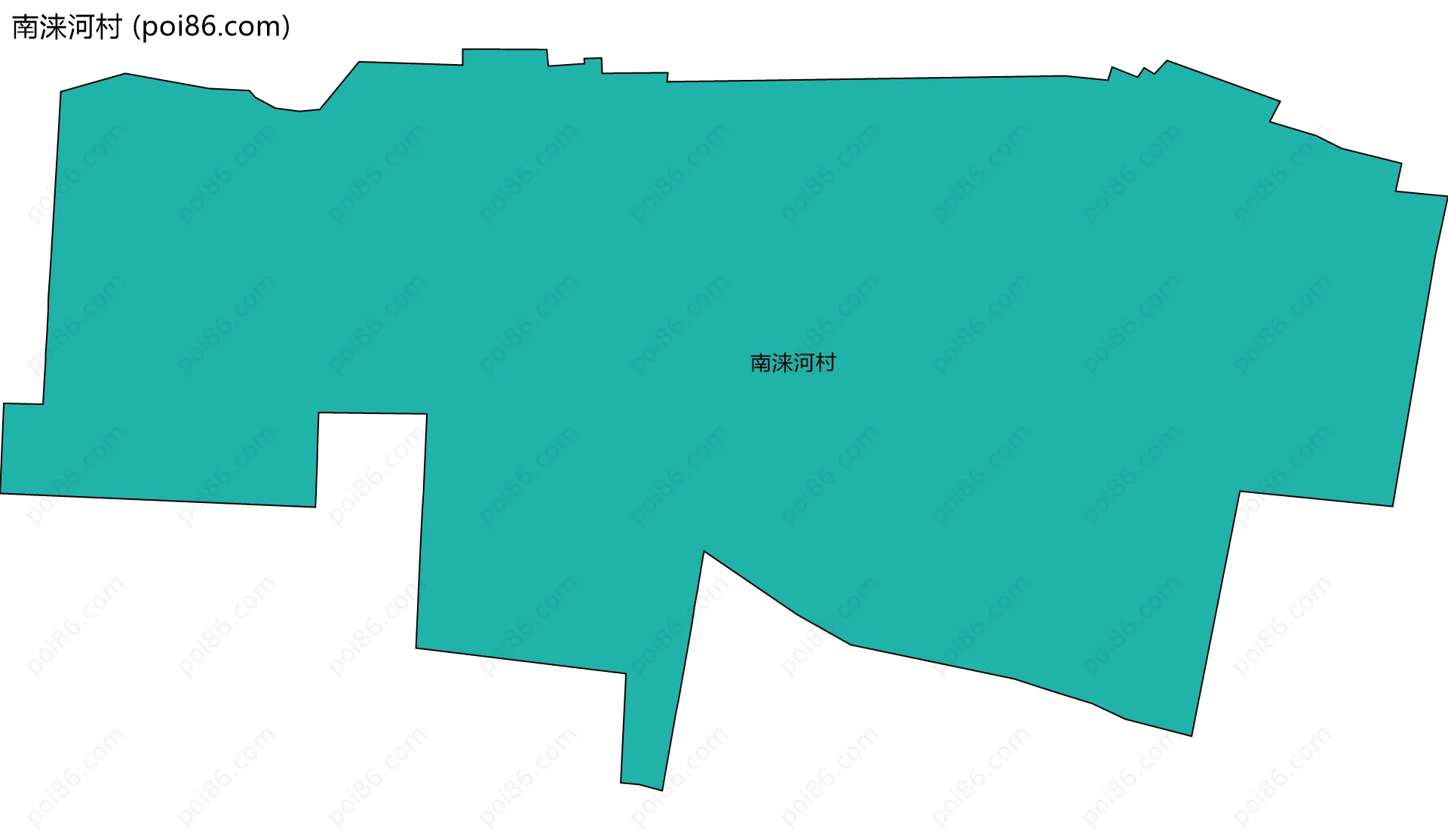 南涞河村边界地图