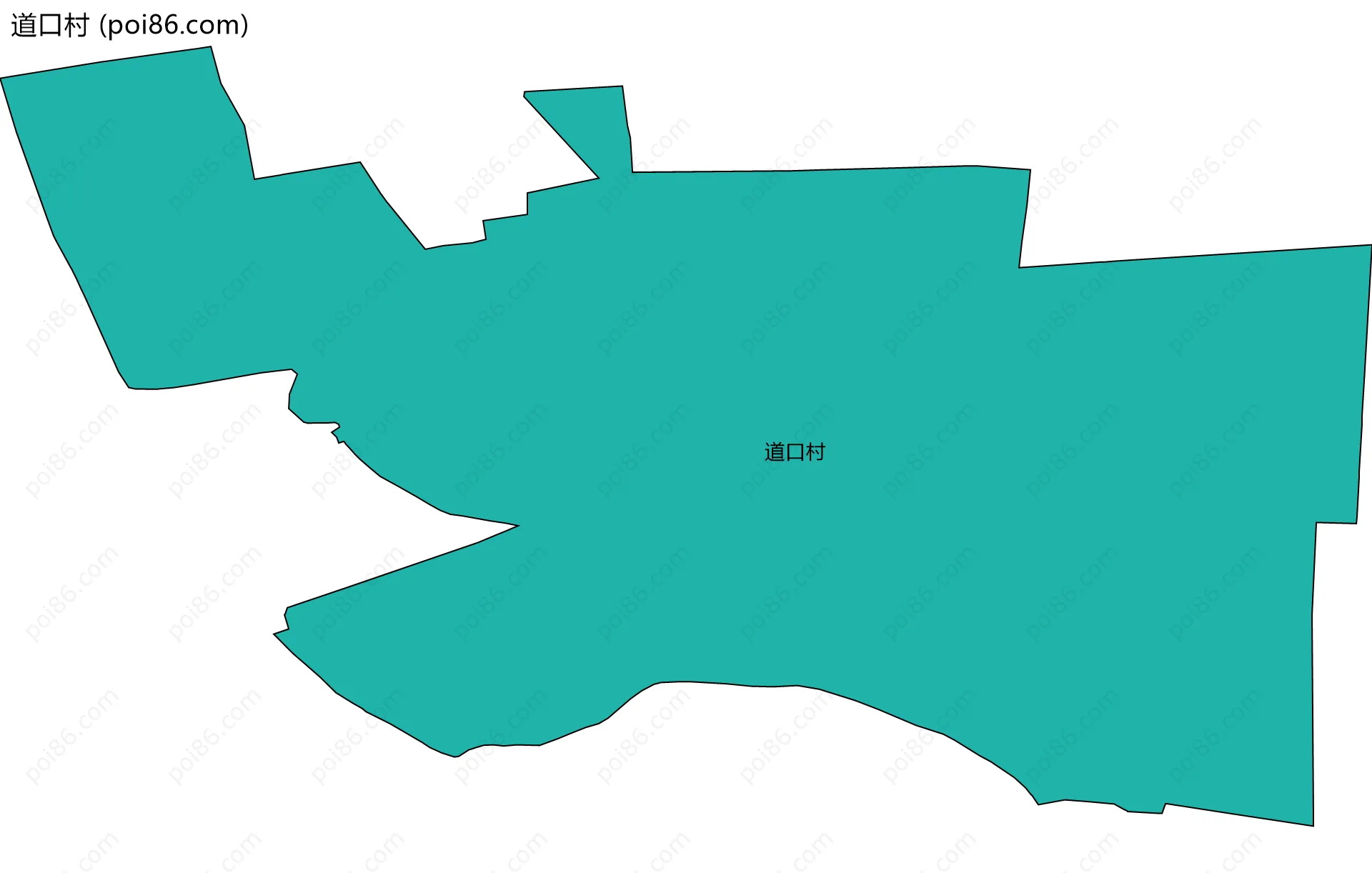 道口村边界地图