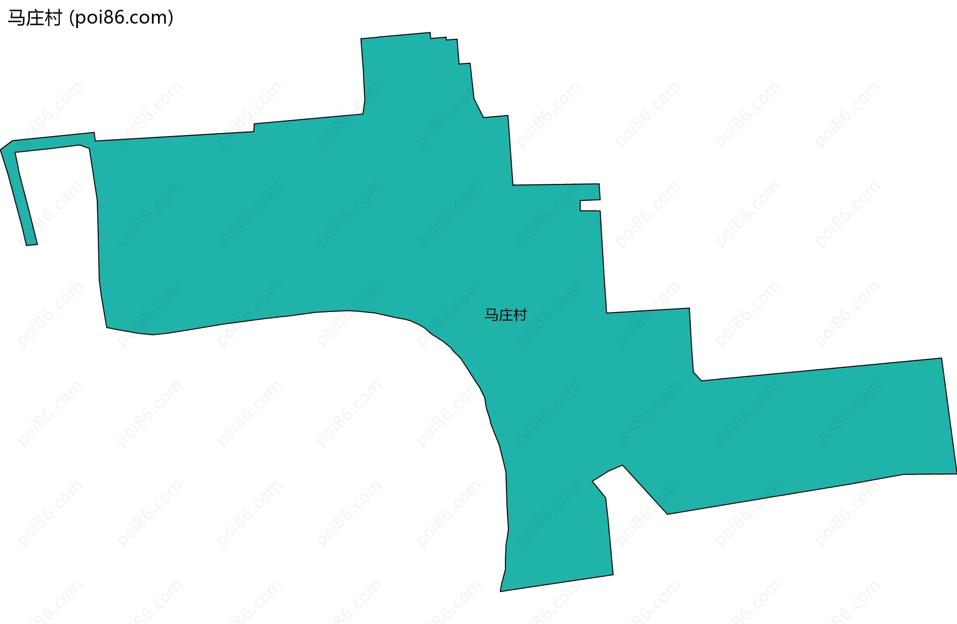 马庄村边界地图