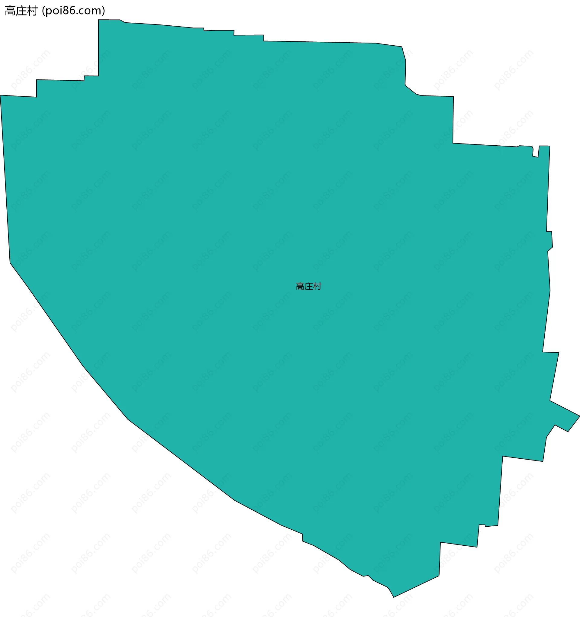 高庄村边界地图
