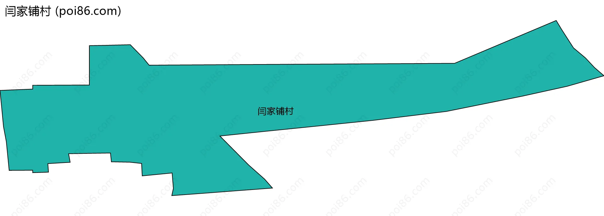 闫家铺村边界地图