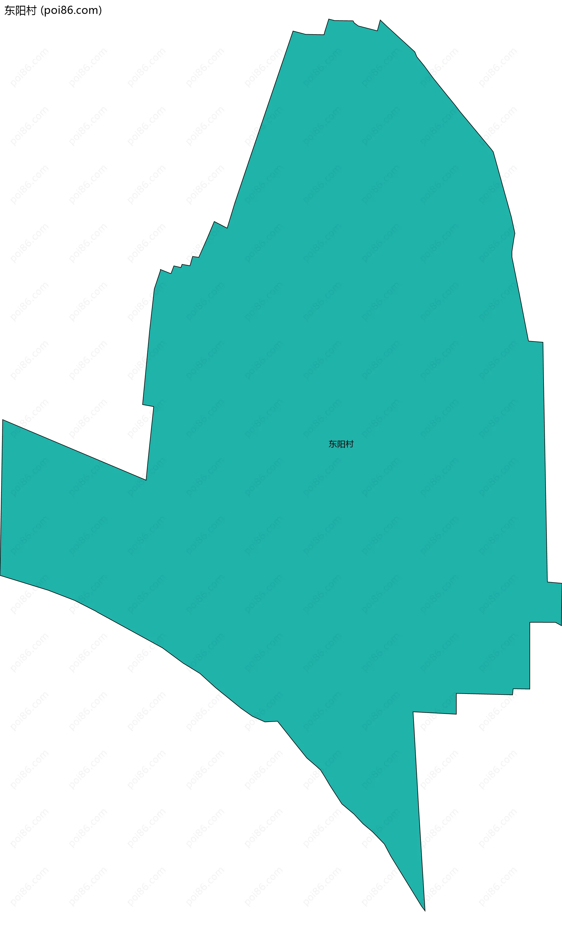 东阳村边界地图