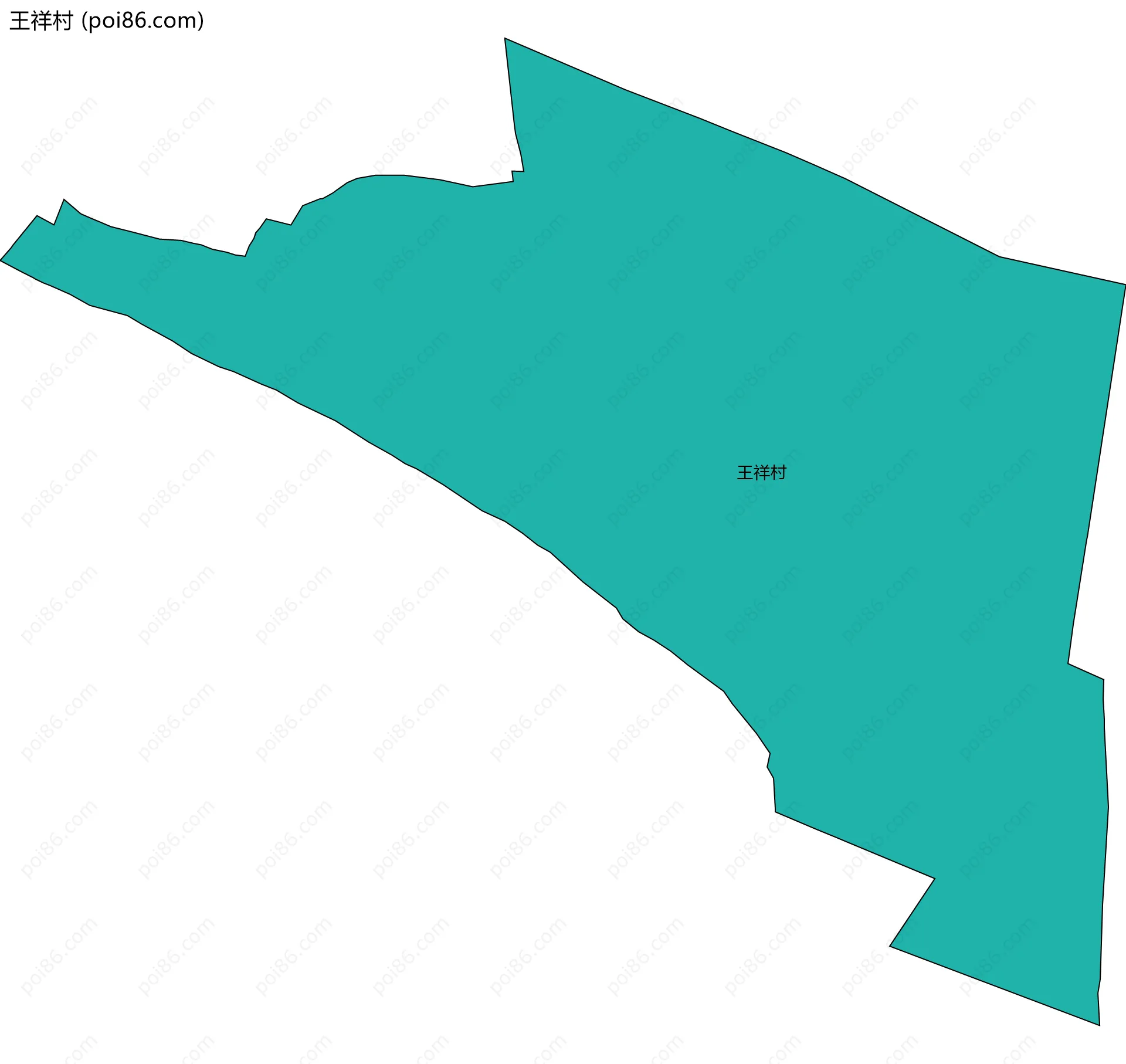 王祥村边界地图