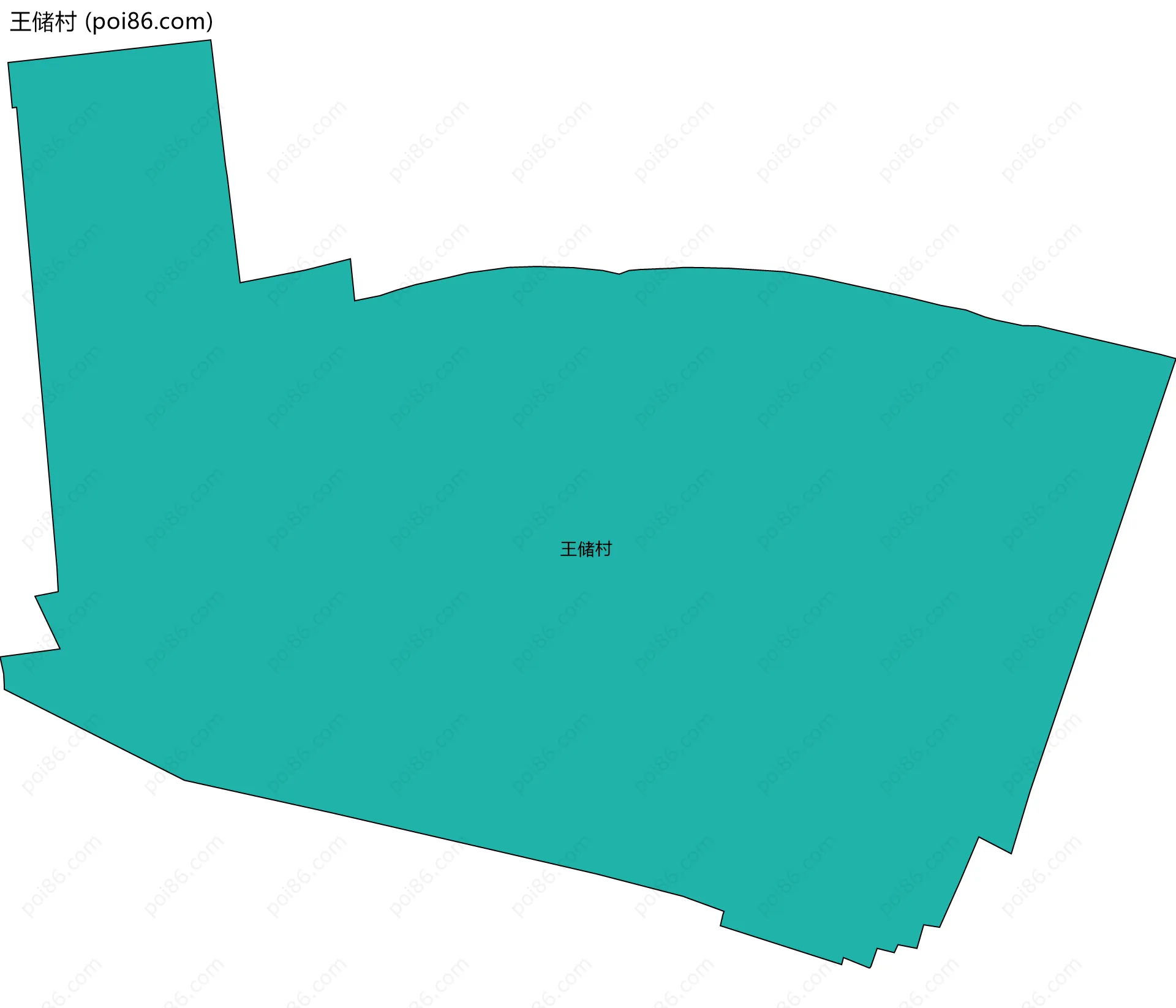 王储村边界地图