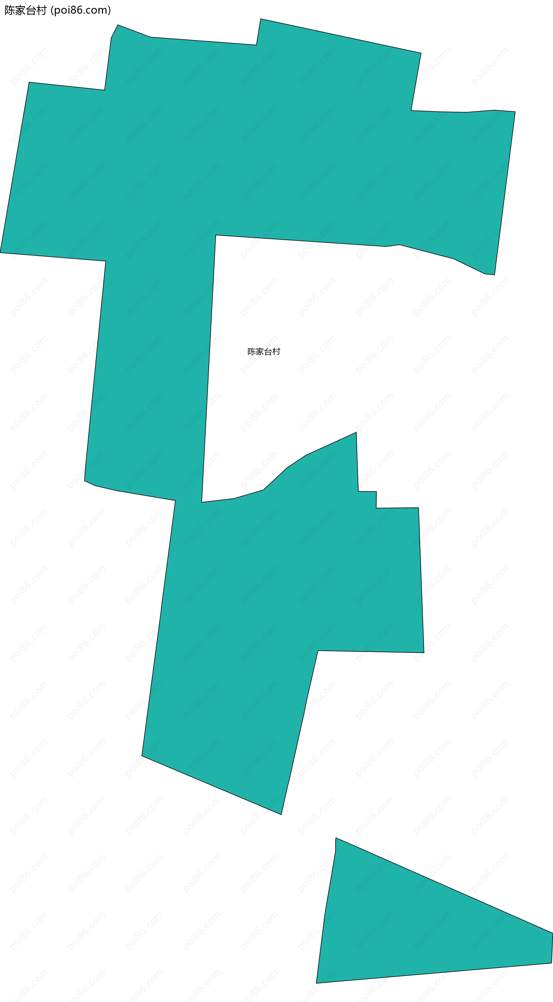 陈家台村边界地图