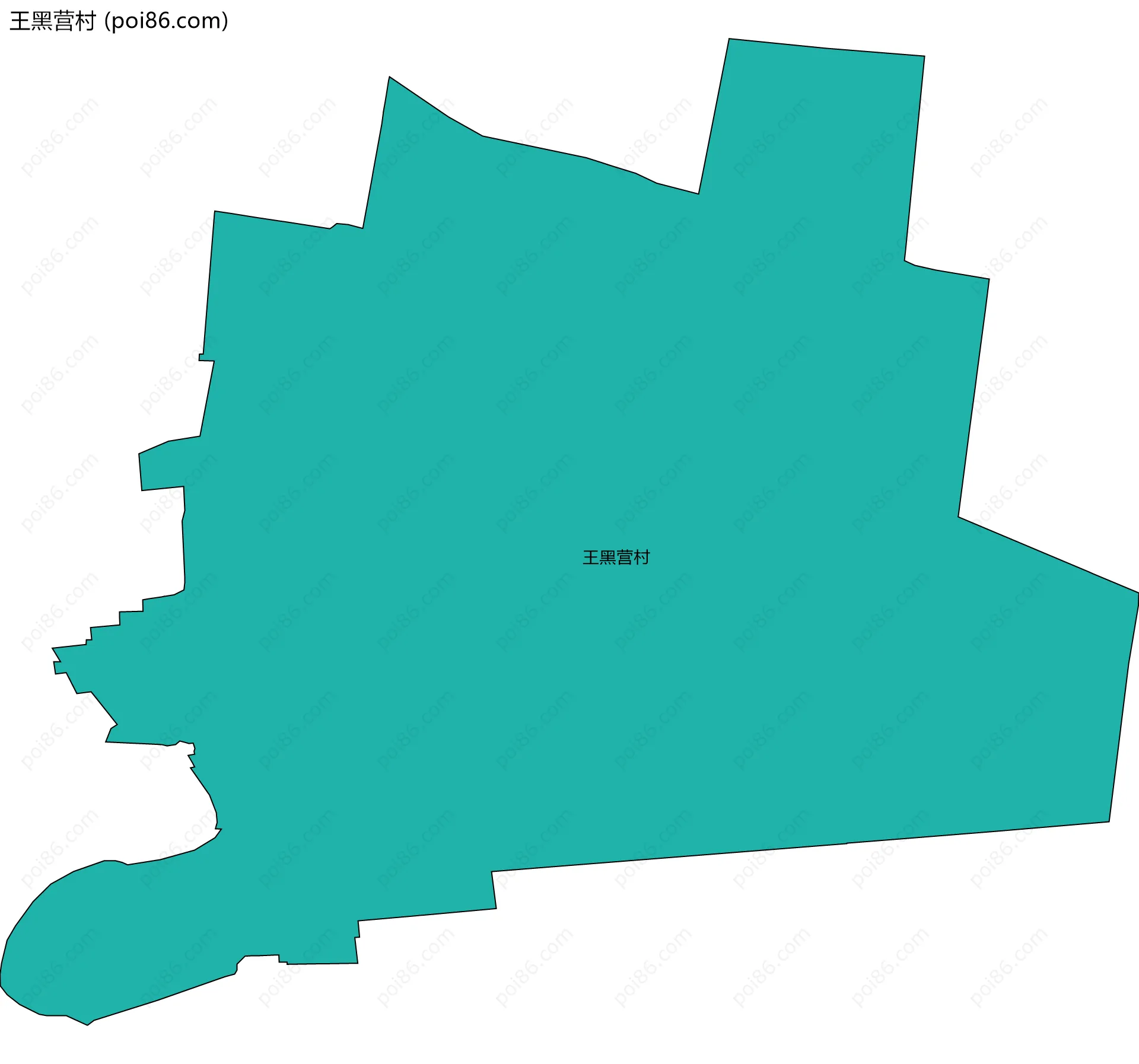 王黑营村边界地图