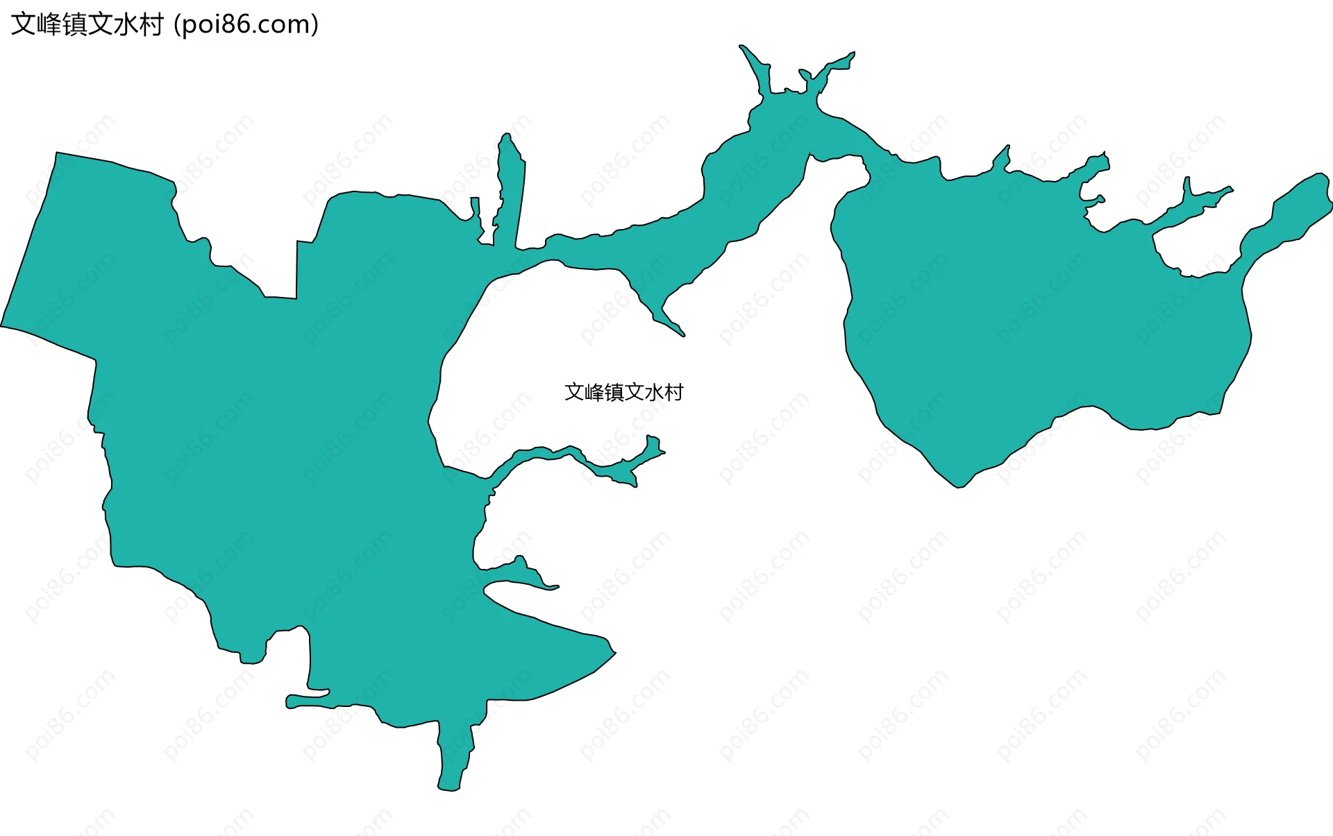 文峰镇文水村边界地图