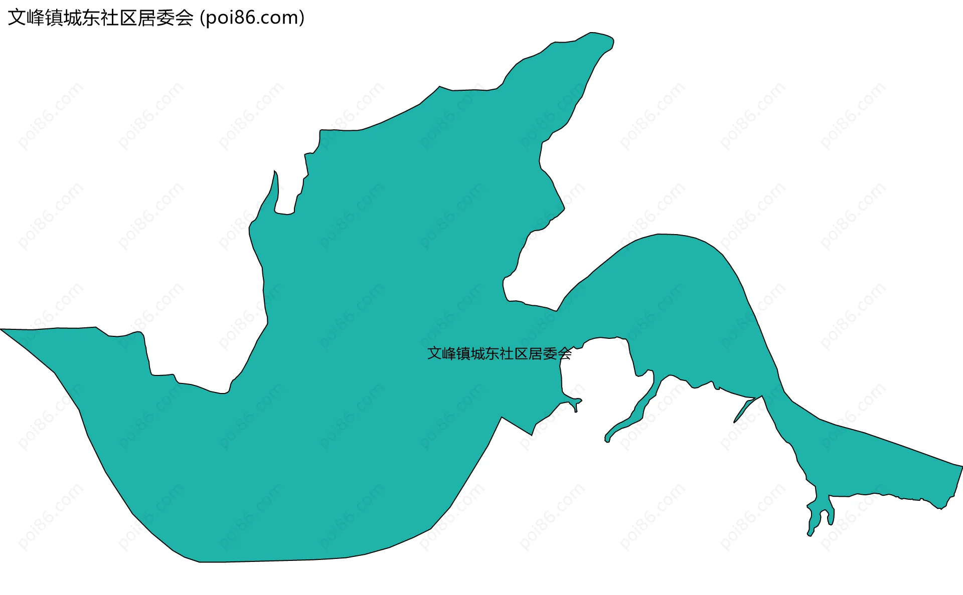 文峰镇城东社区居委会边界地图
