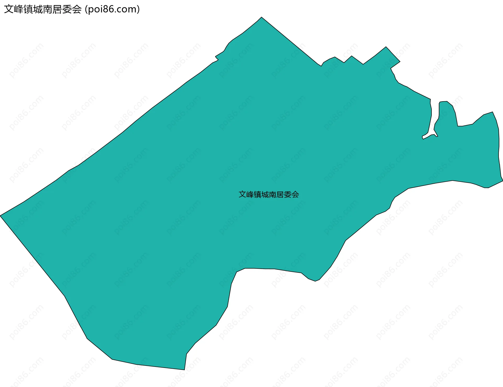 文峰镇城南居委会边界地图