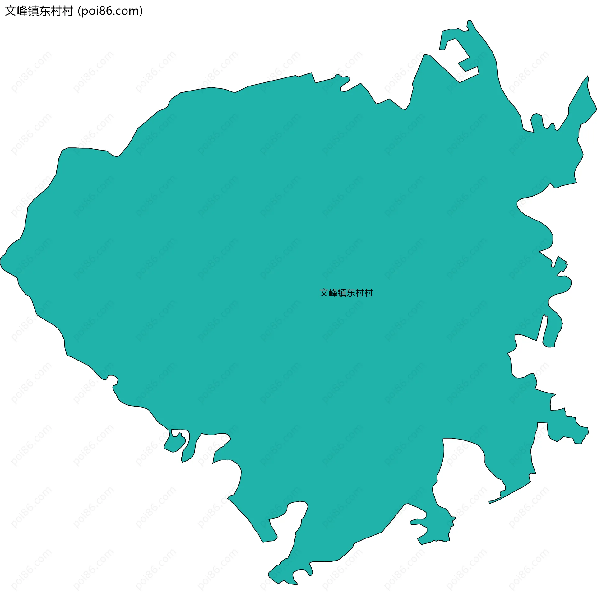 文峰镇东村村边界地图