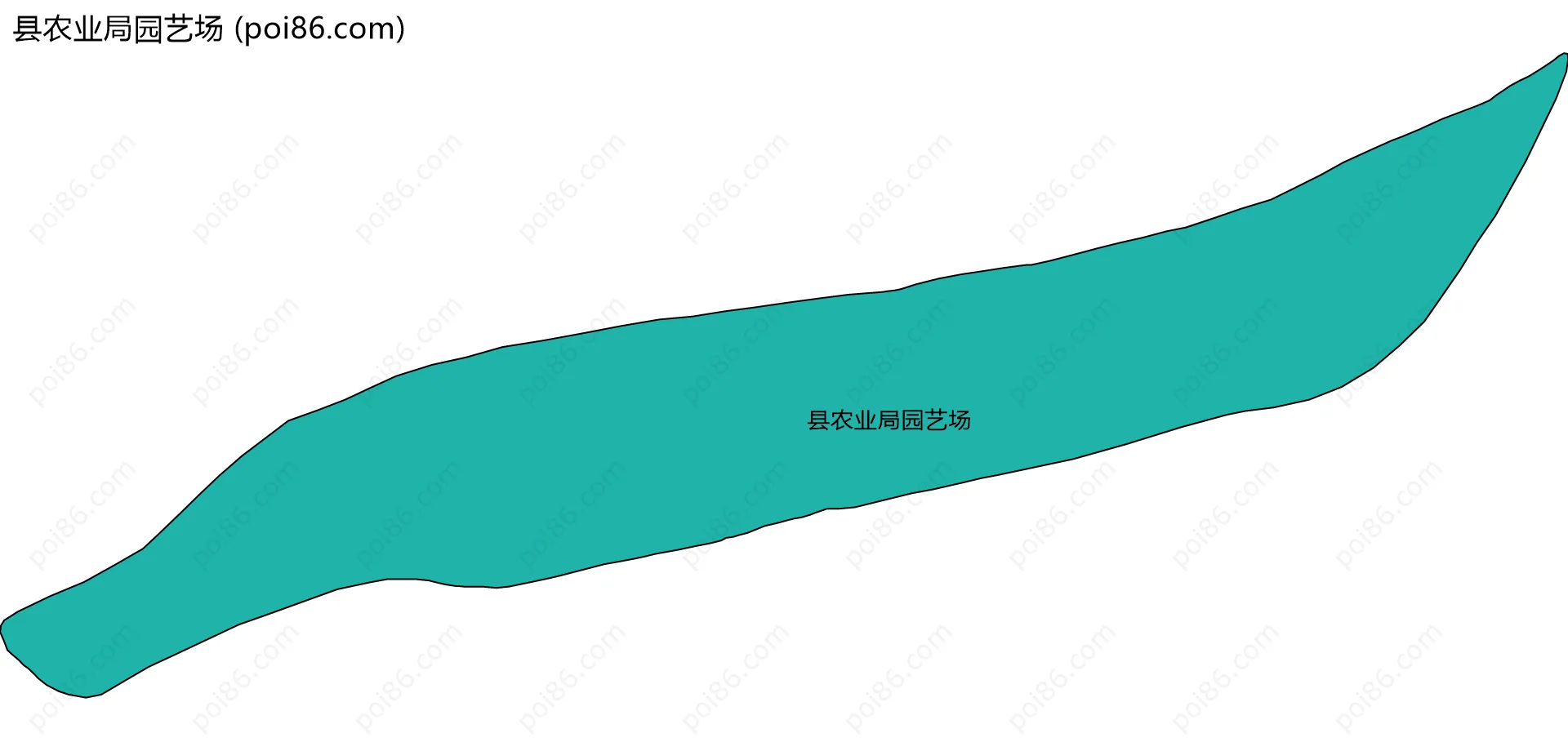 县农业局园艺场边界地图