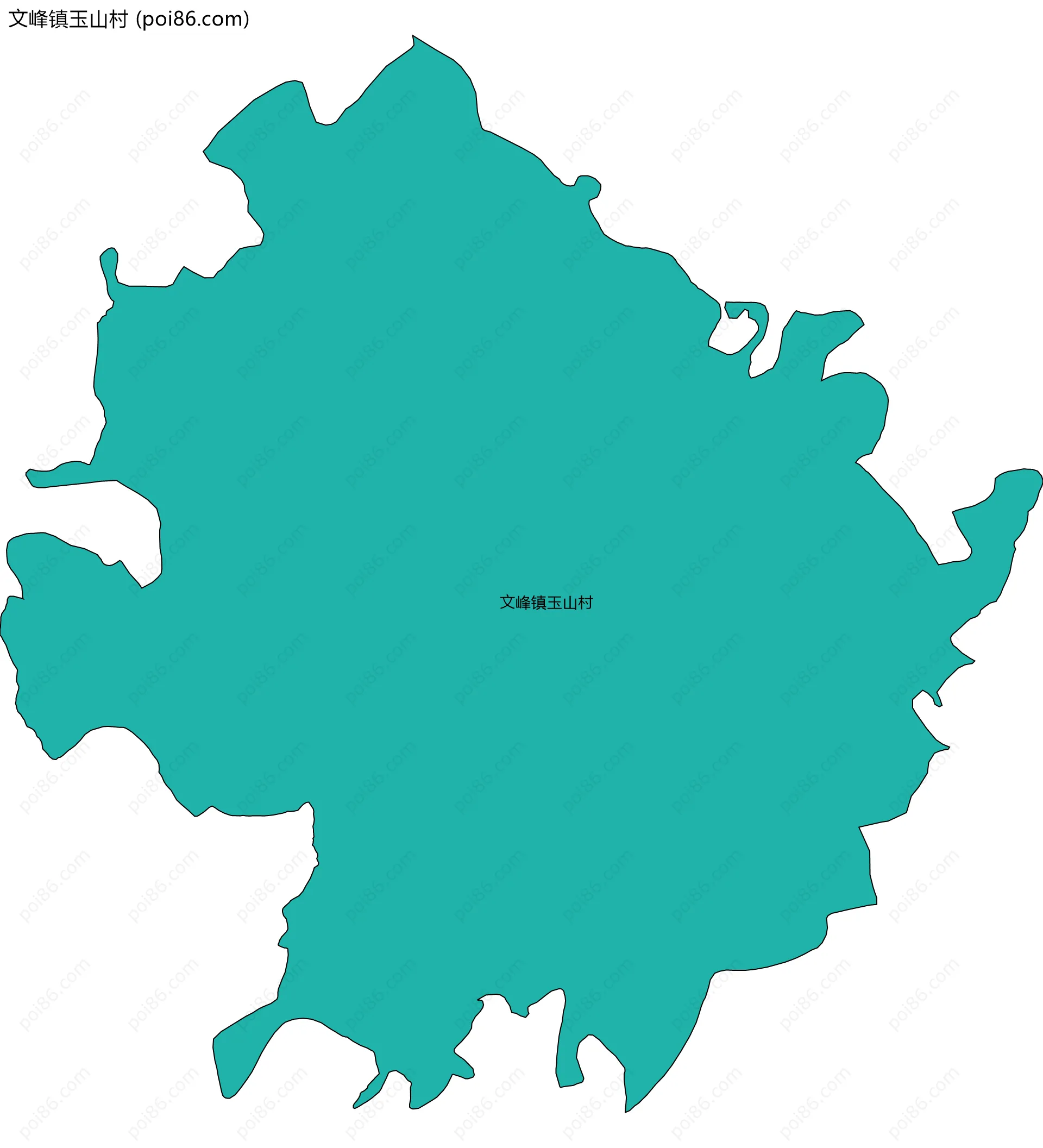 文峰镇玉山村边界地图