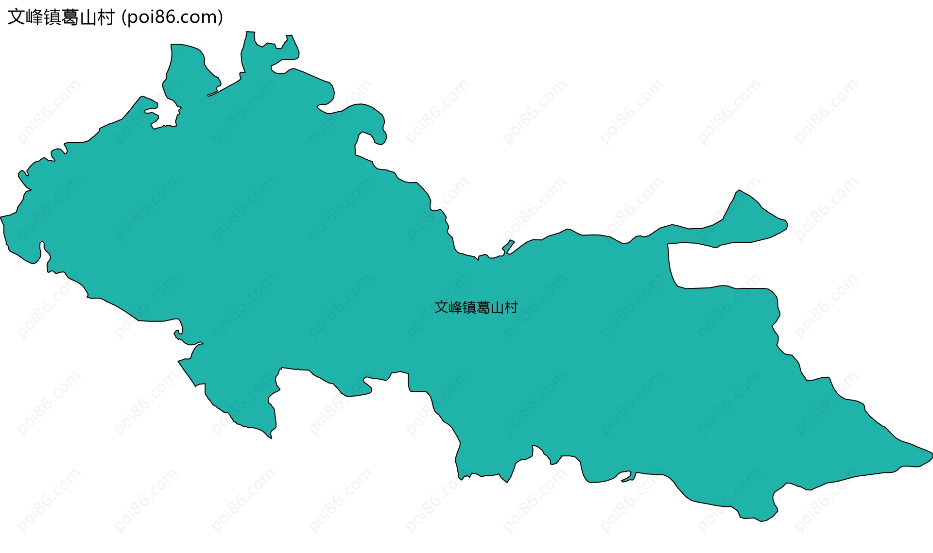 文峰镇葛山村边界地图