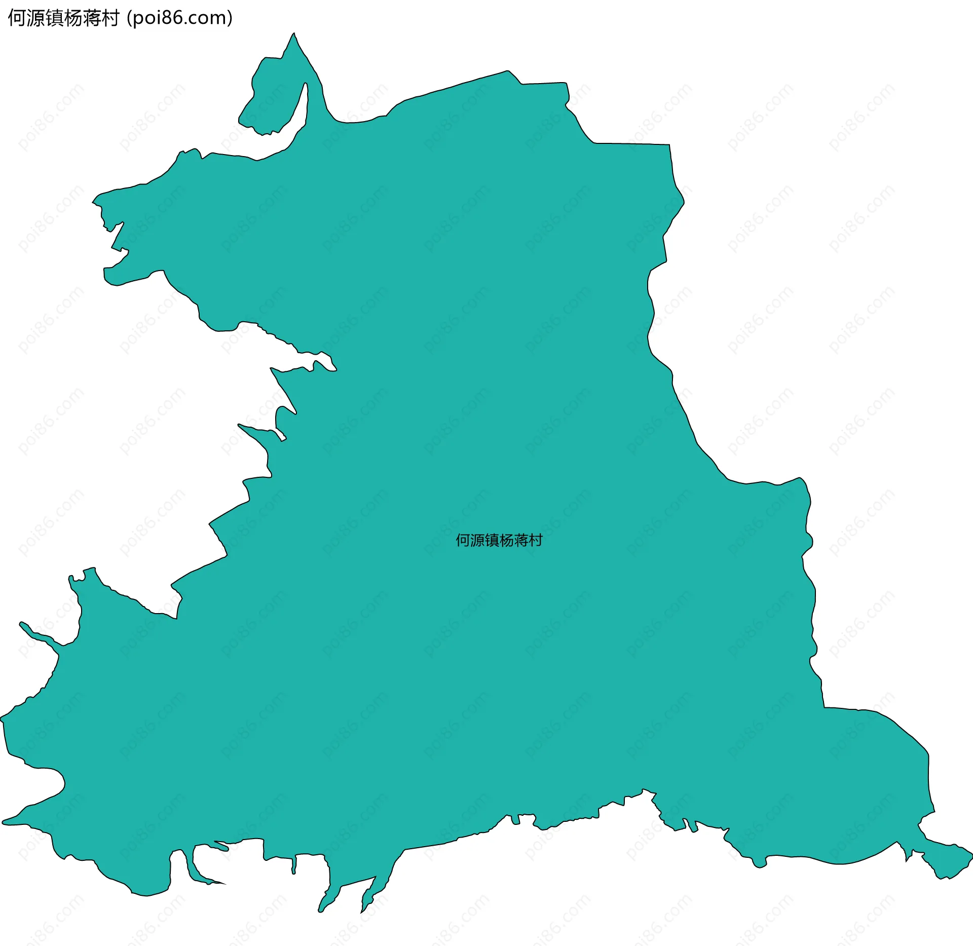 何源镇杨蒋村边界地图