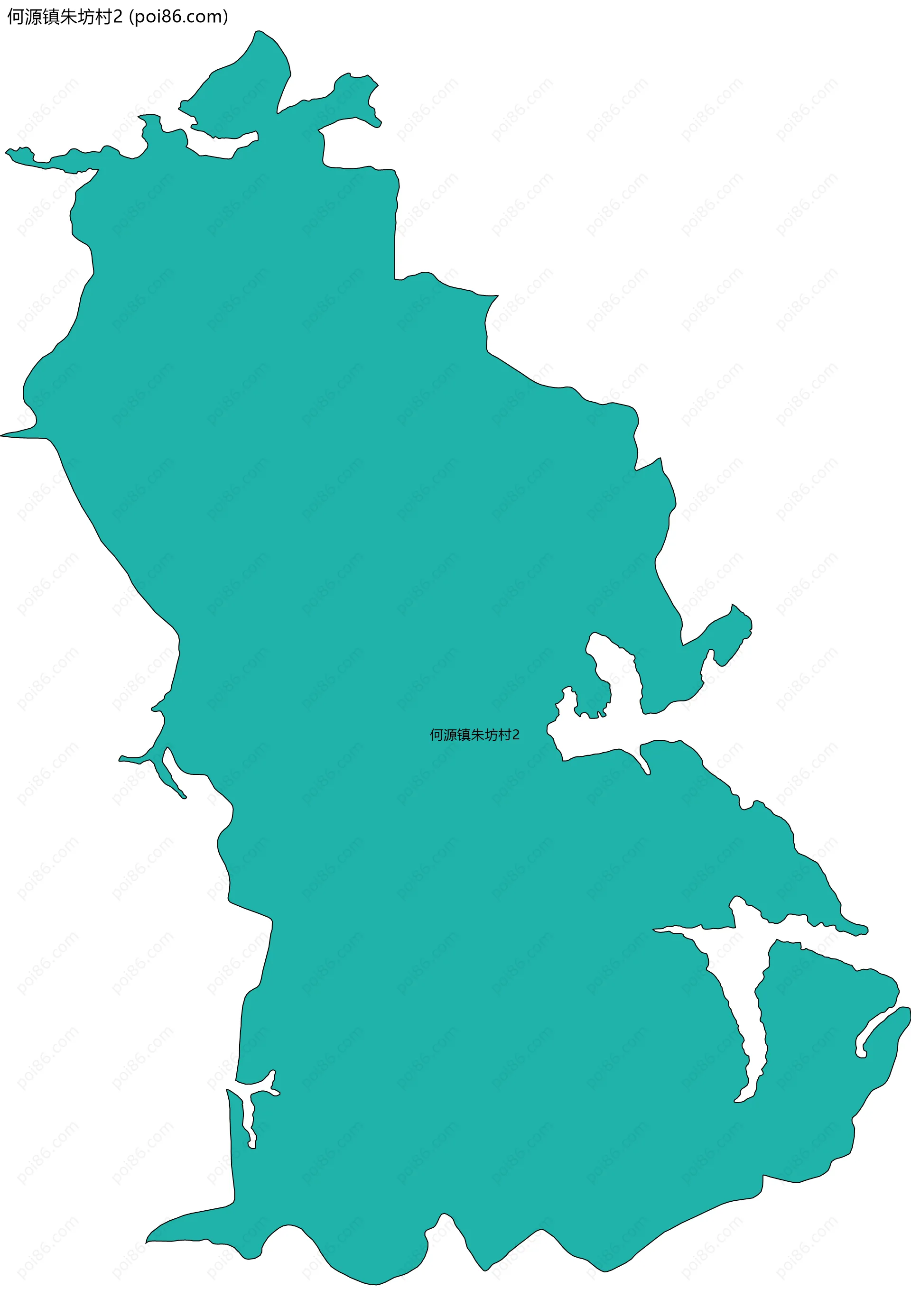 何源镇朱坊村2边界地图