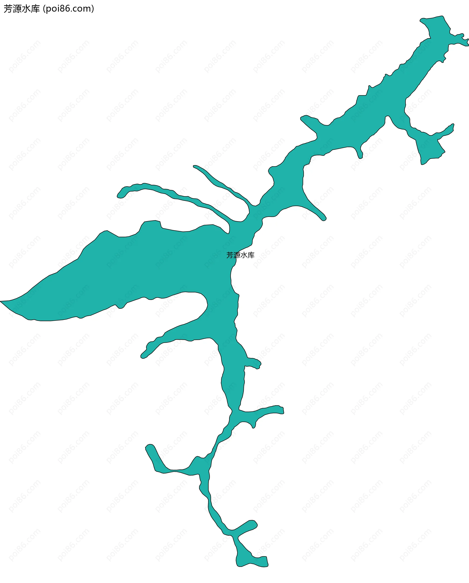 芳源水库边界地图