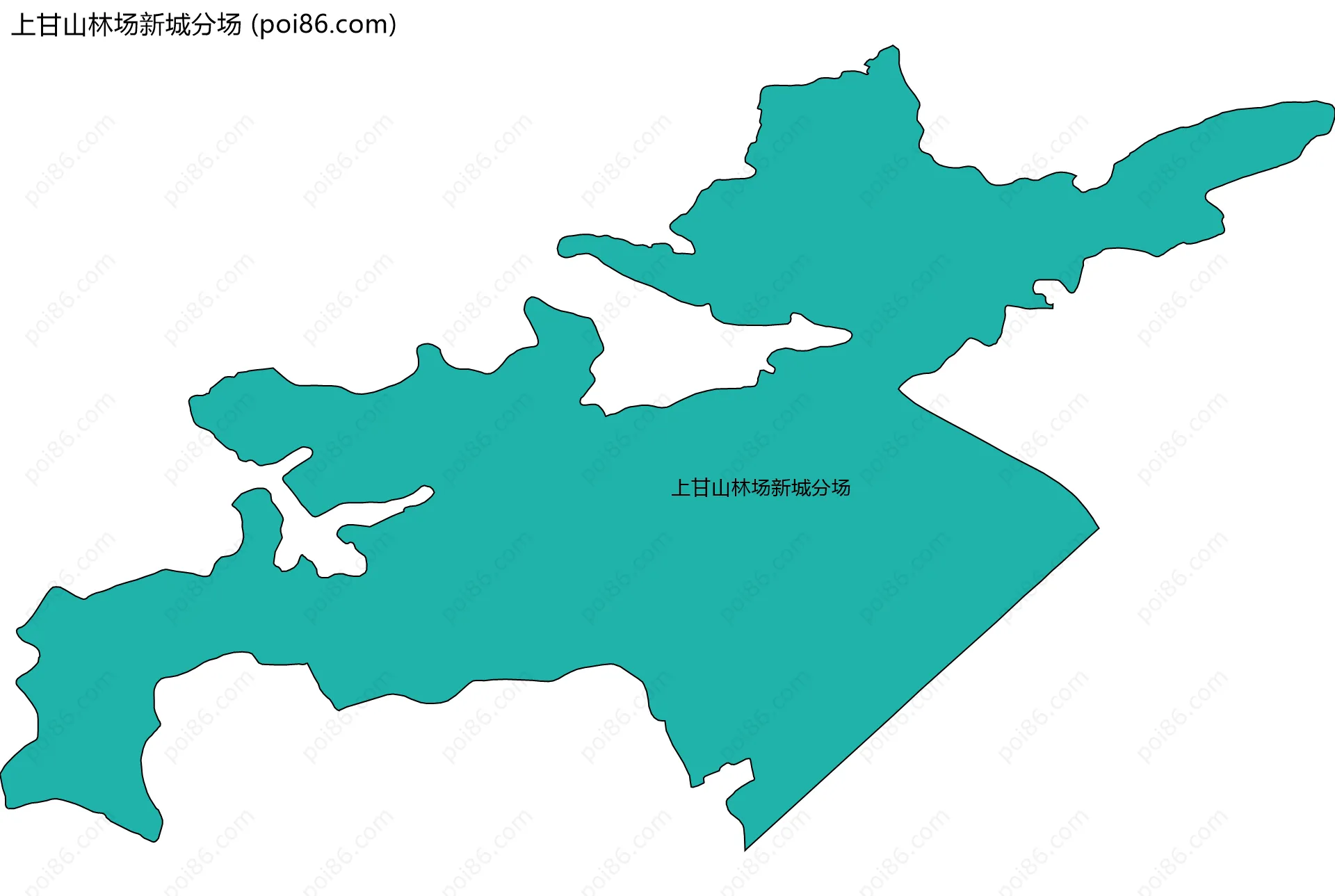 上甘山林场新城分场边界地图