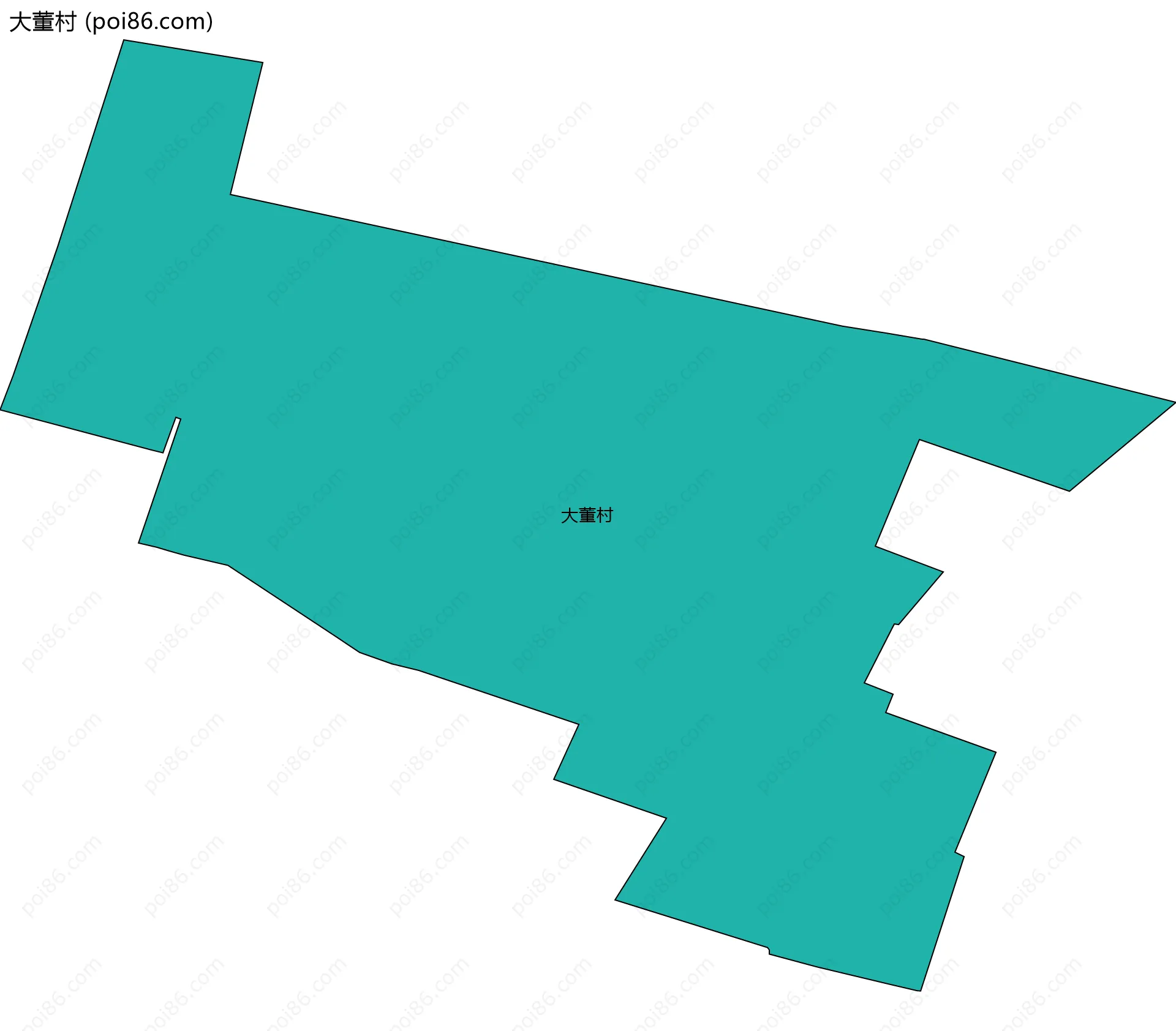 大董村边界地图