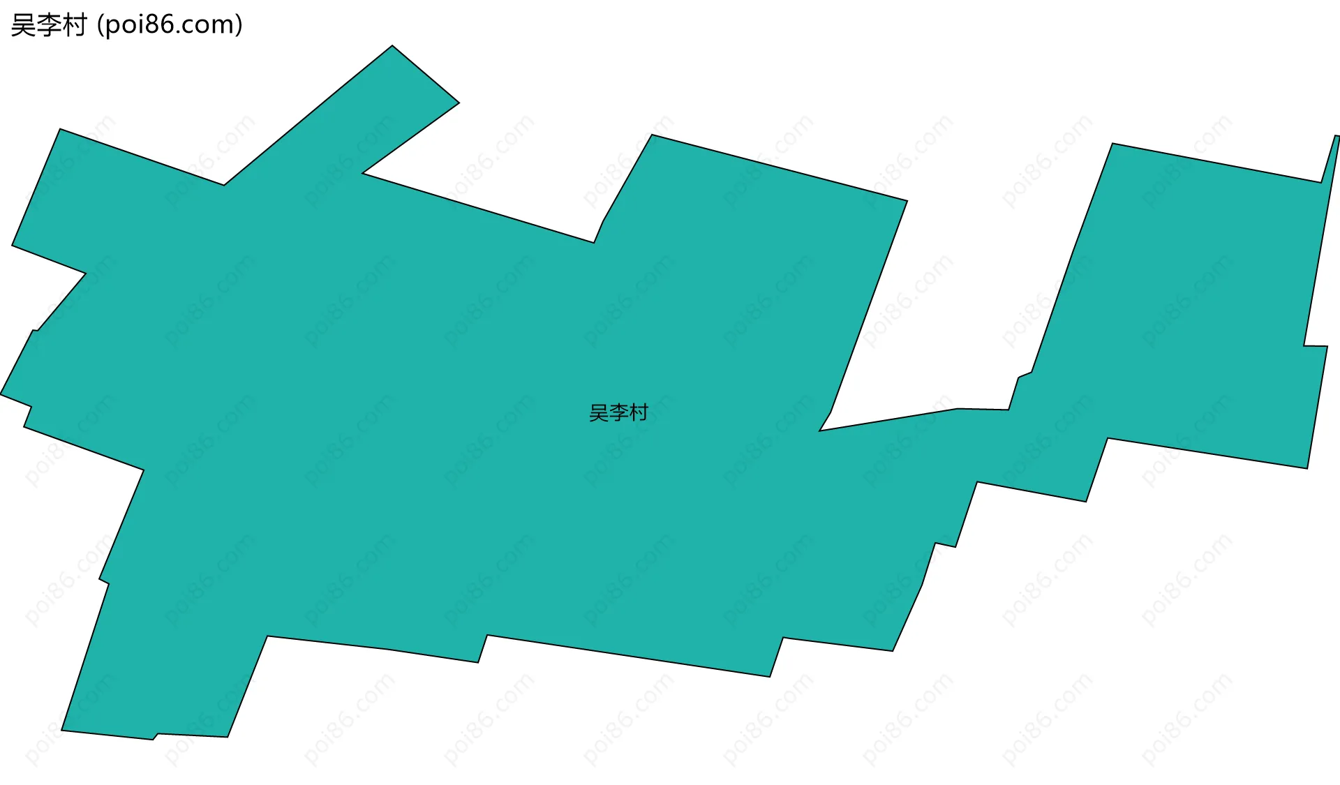 吴李村边界地图