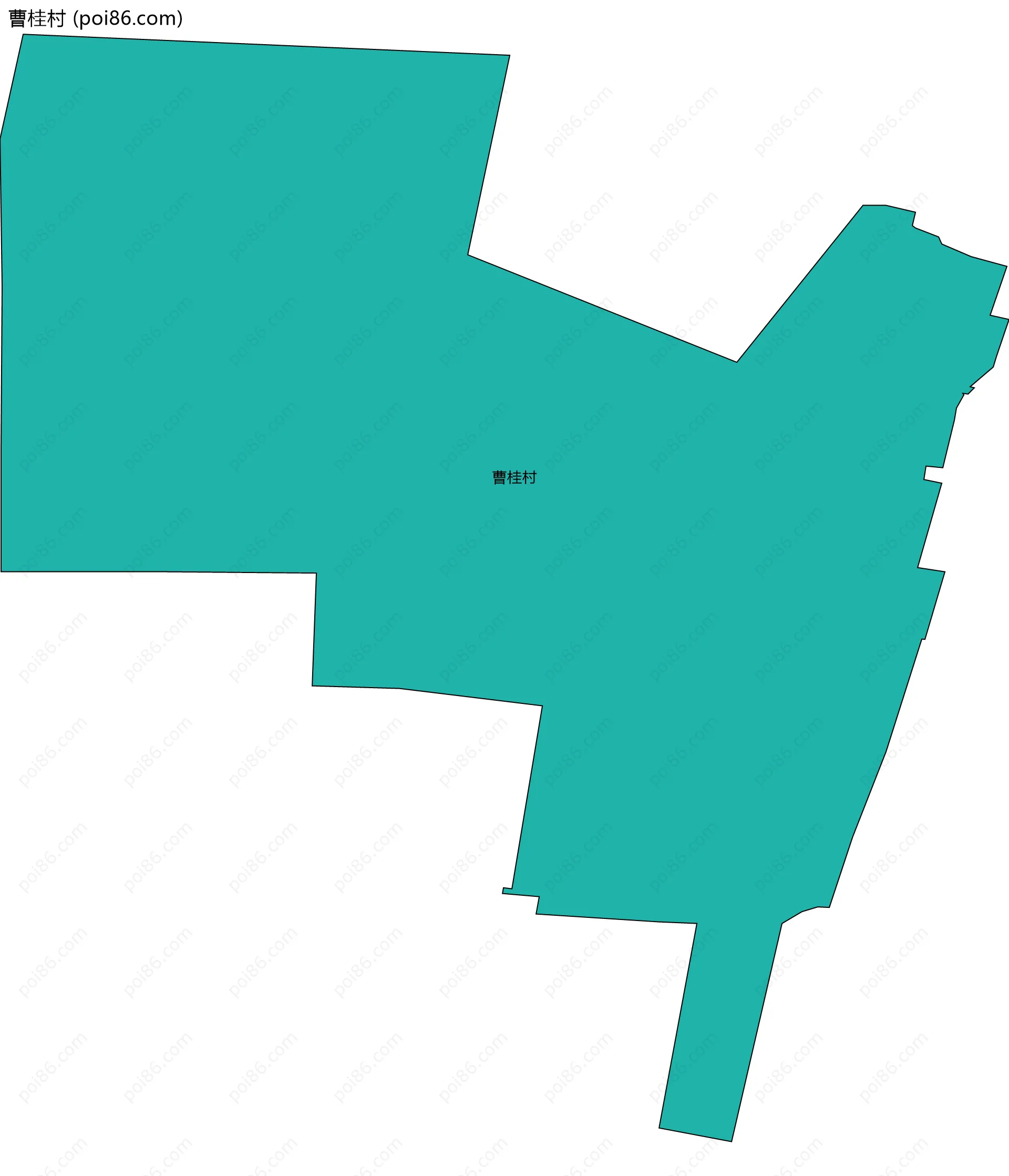 曹桂村边界地图