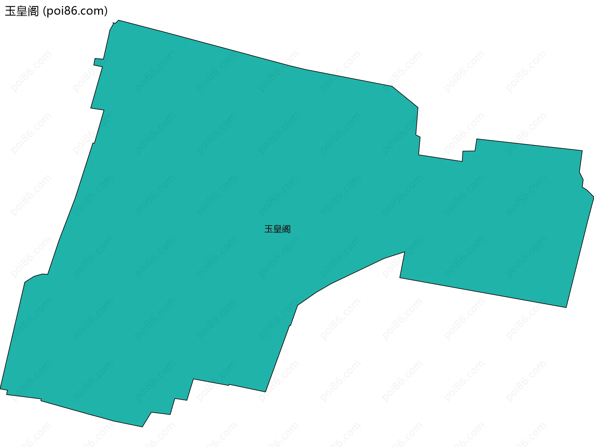 玉皇阁边界地图