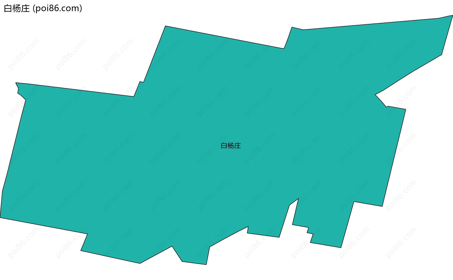 白杨庄边界地图