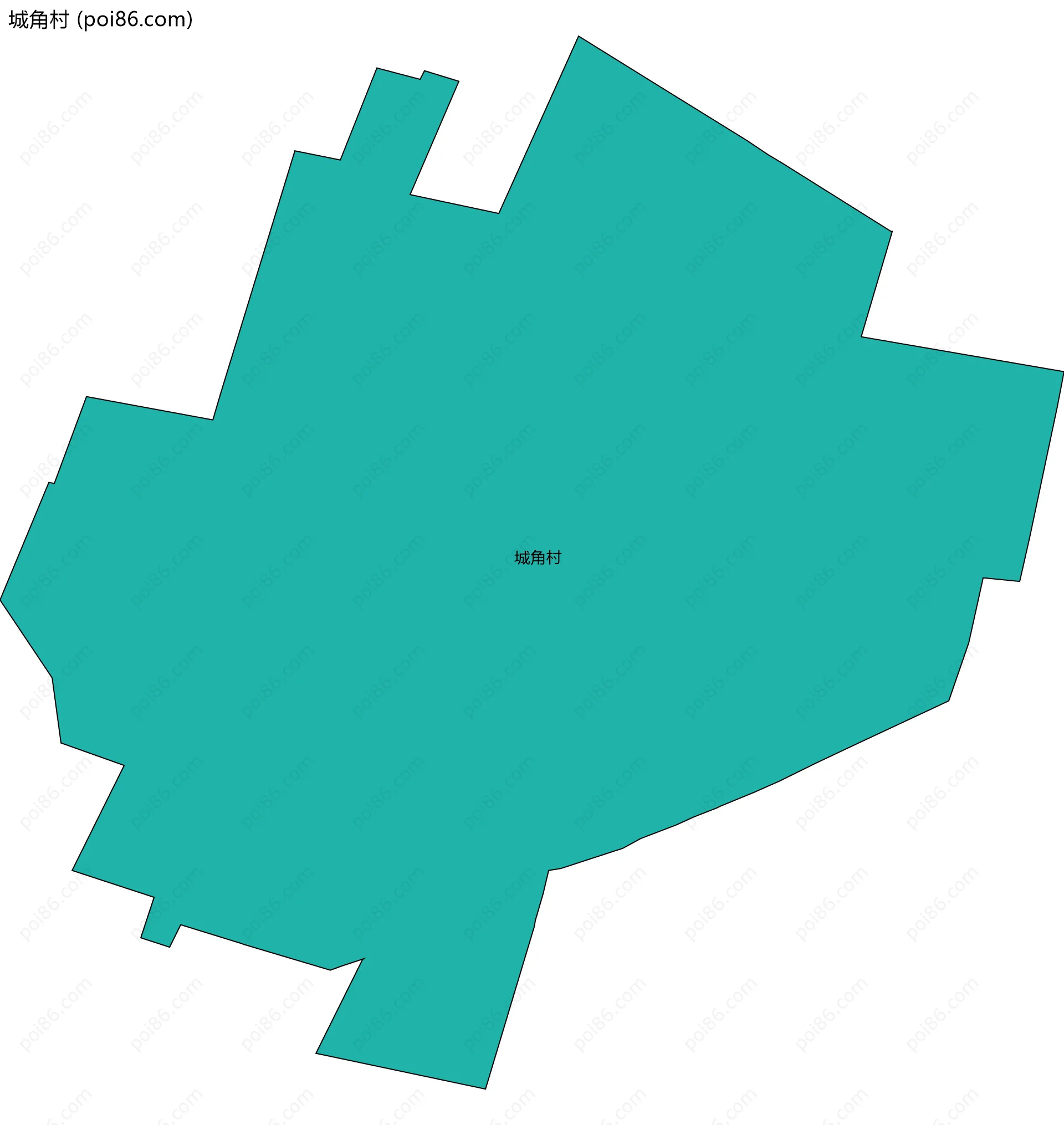 城角村边界地图