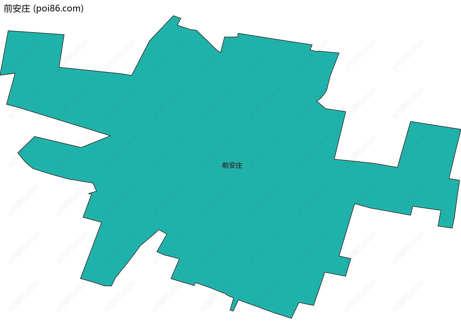 前安庄边界地图