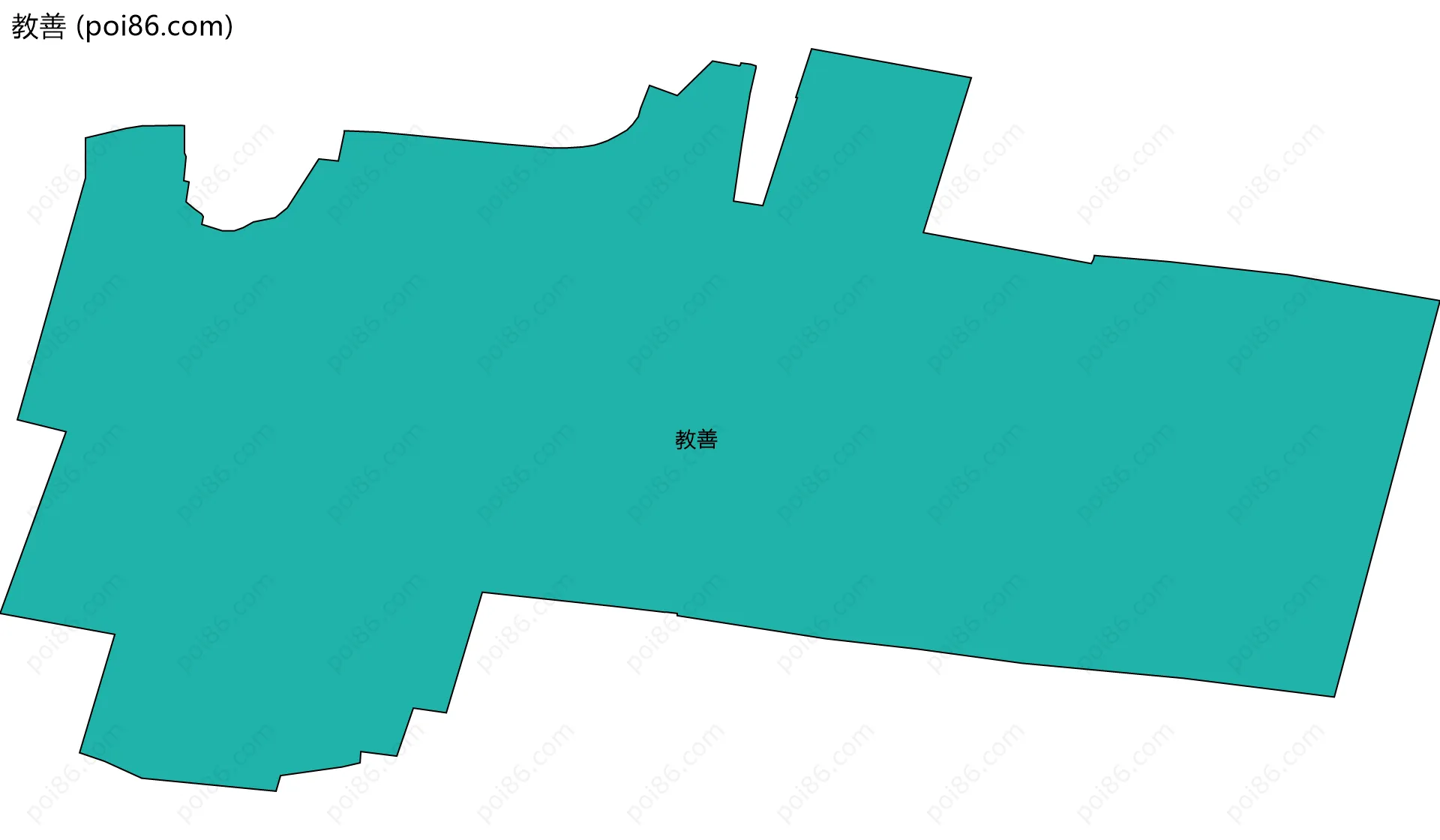 教善边界地图