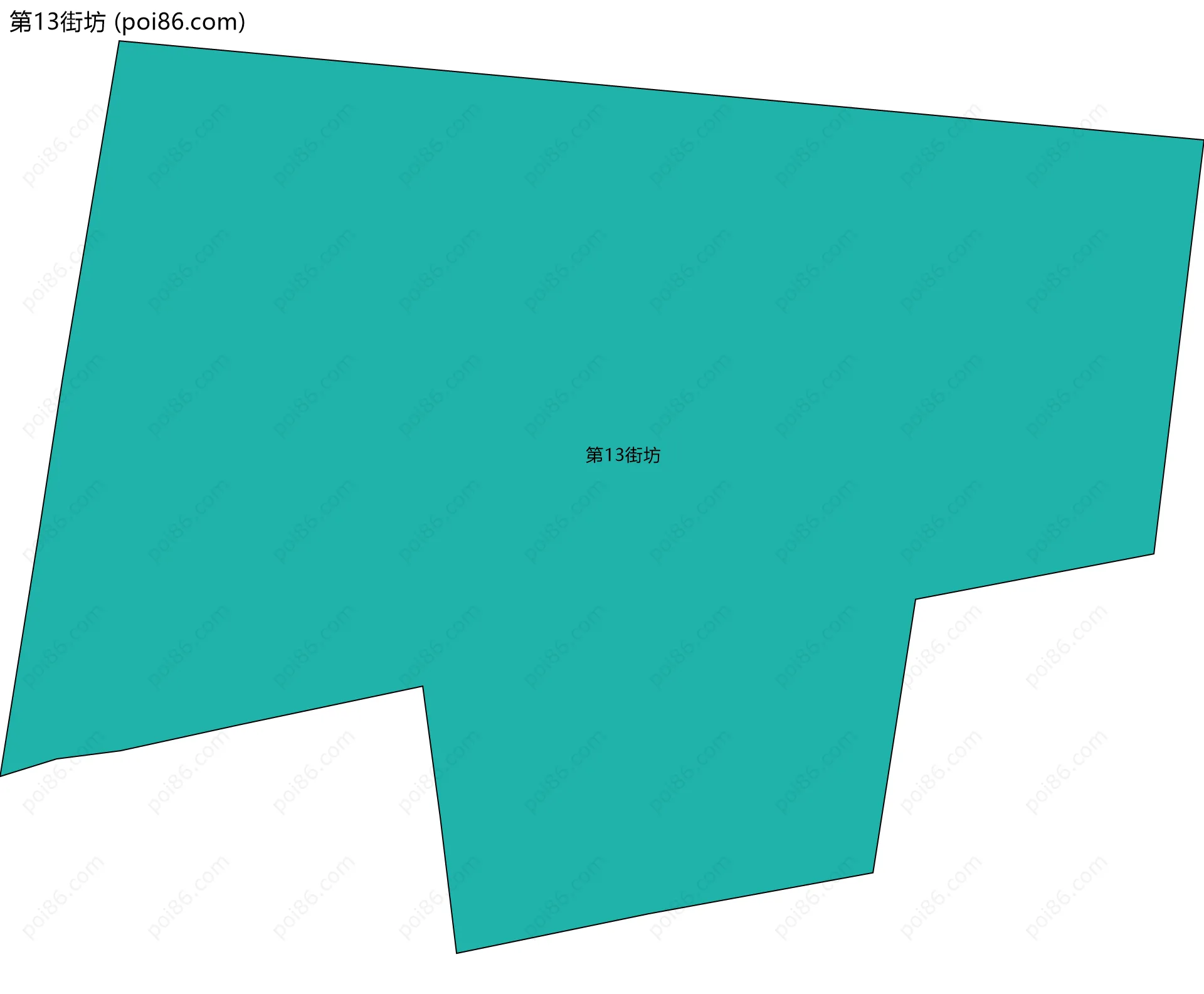 第13街坊边界地图