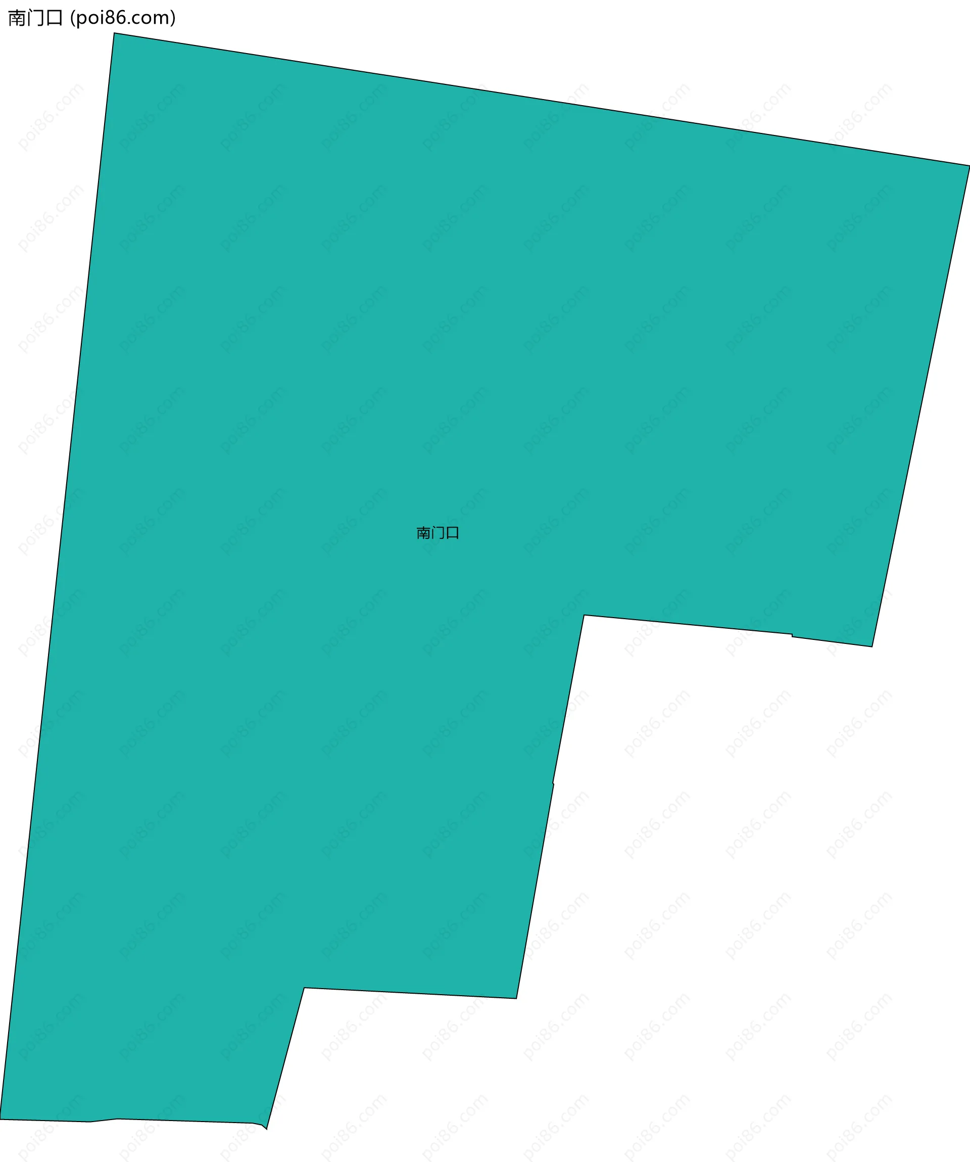 南门口边界地图