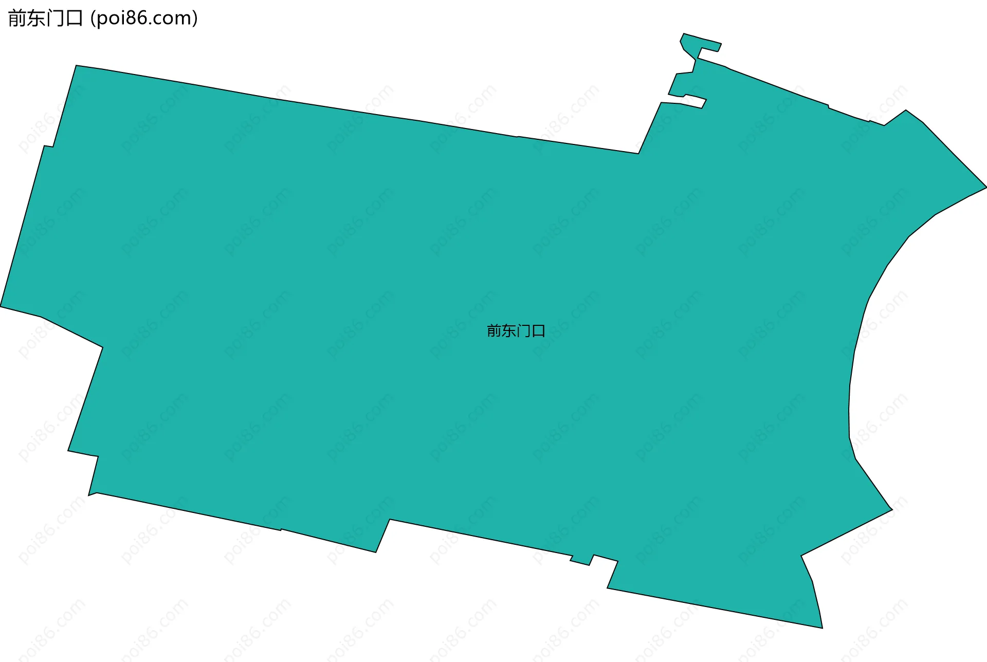 前东门口边界地图