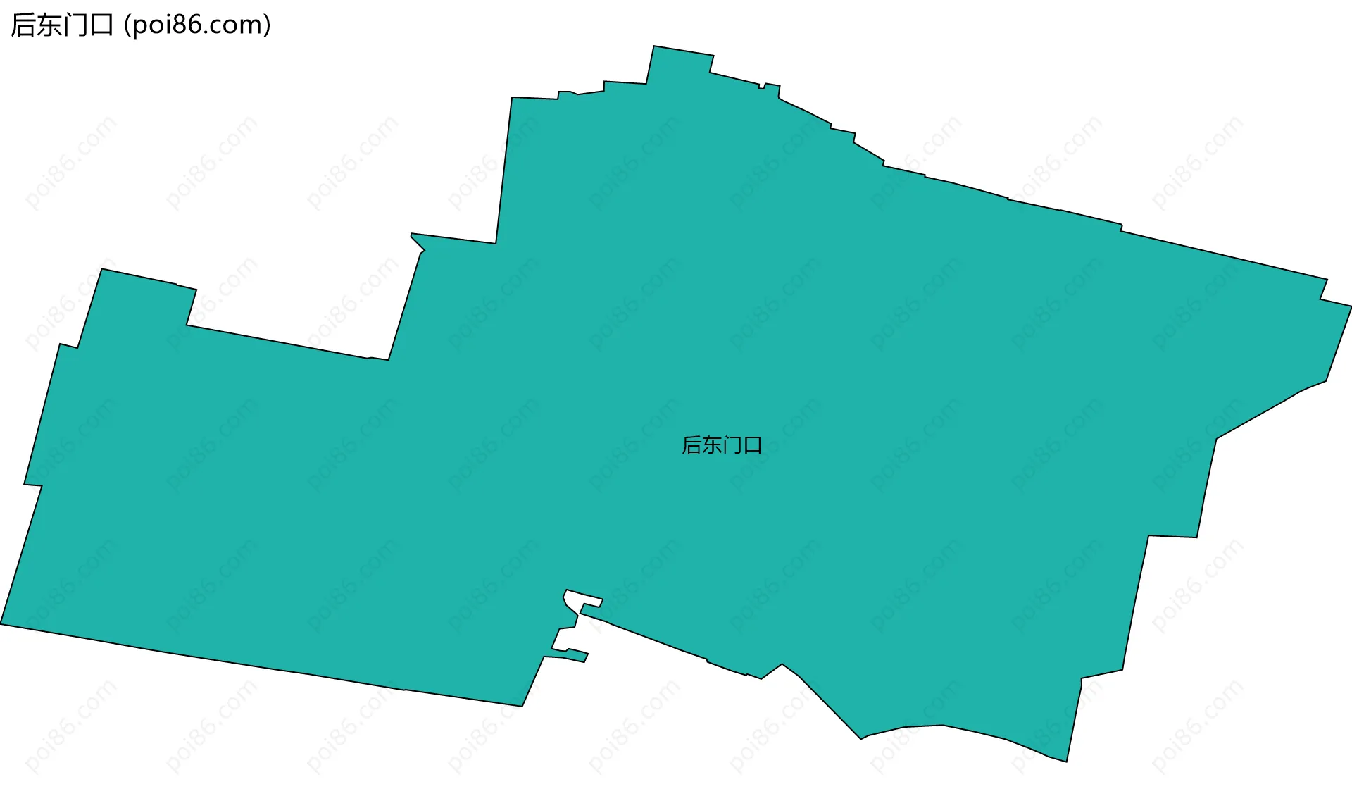 后东门口边界地图
