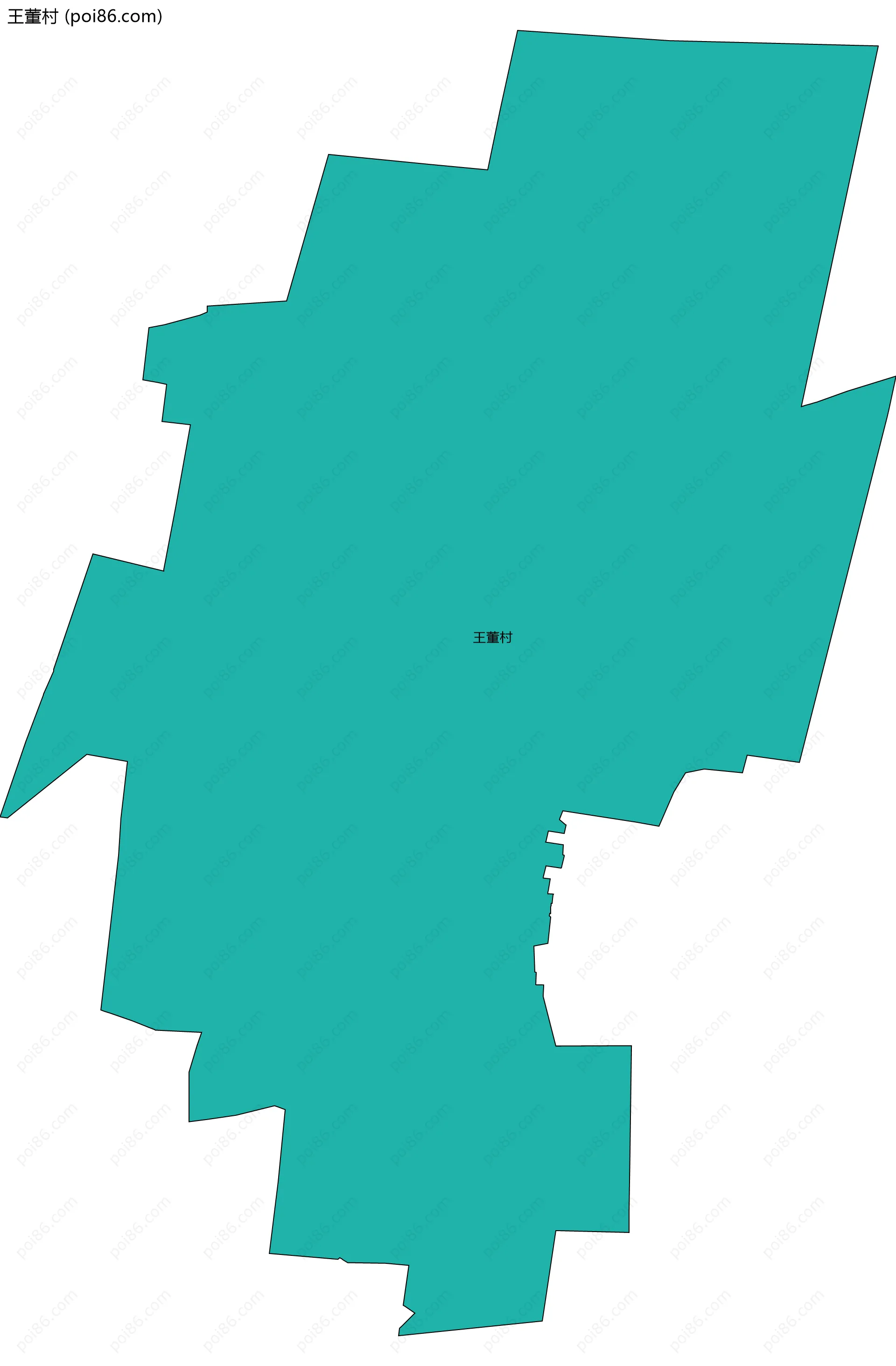 王董村边界地图