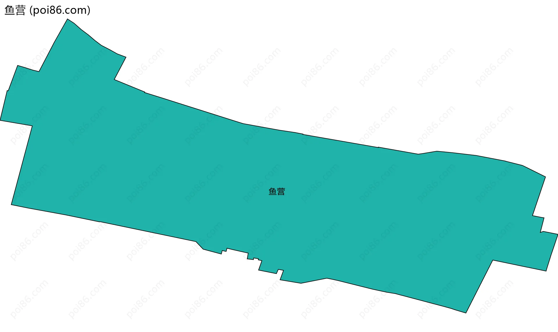 鱼营边界地图