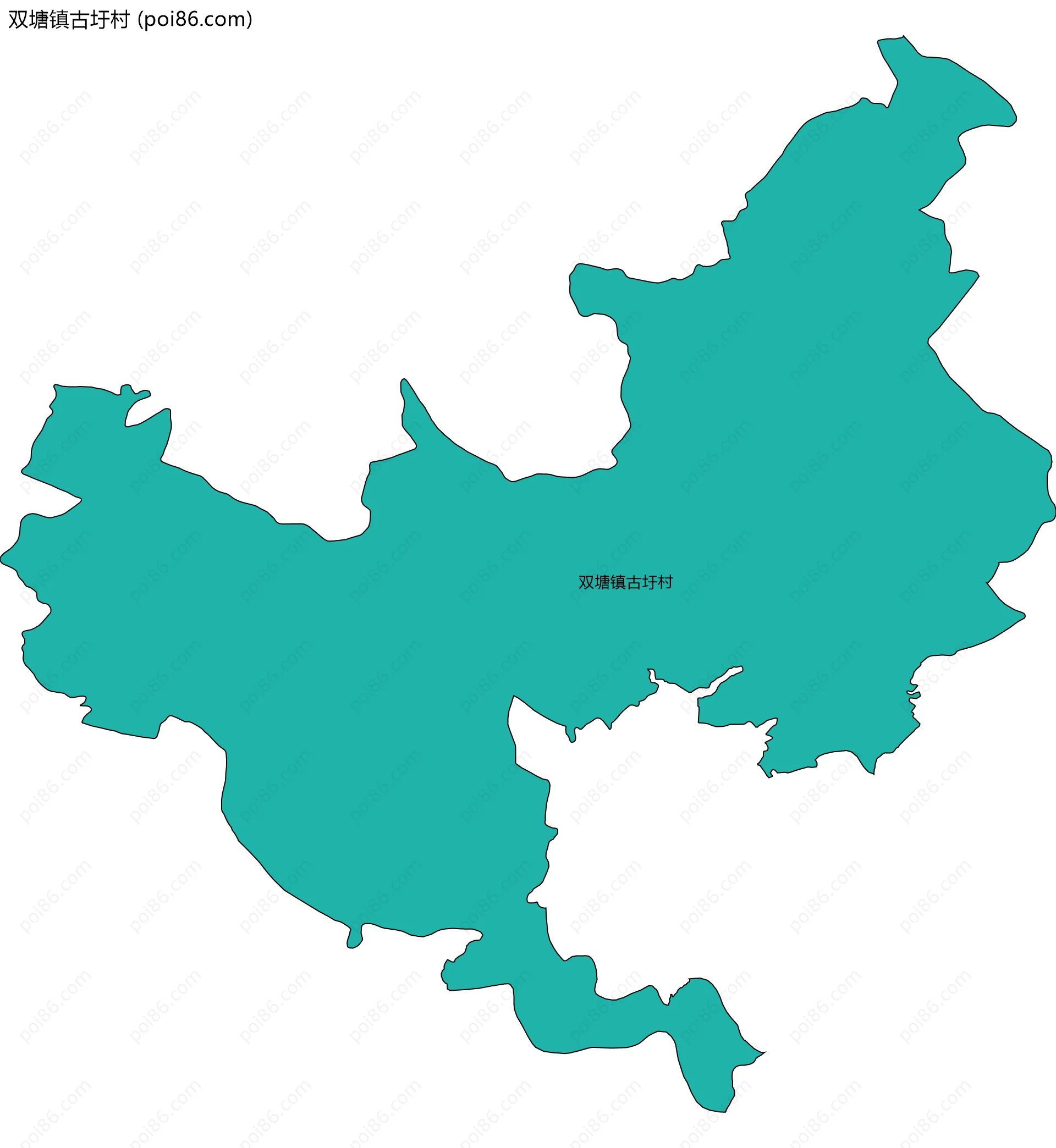 双塘镇古圩村边界地图