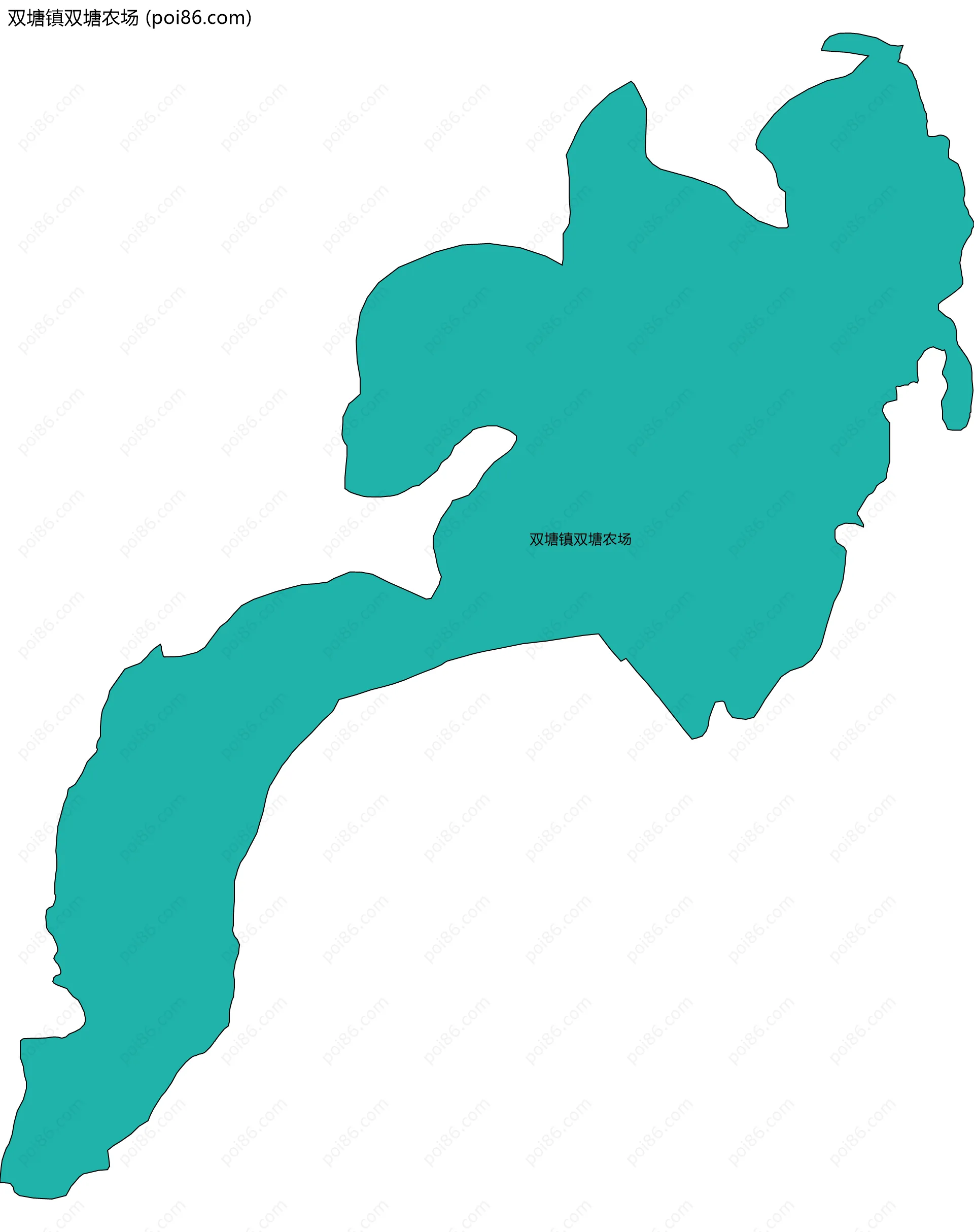 双塘镇双塘农场边界地图