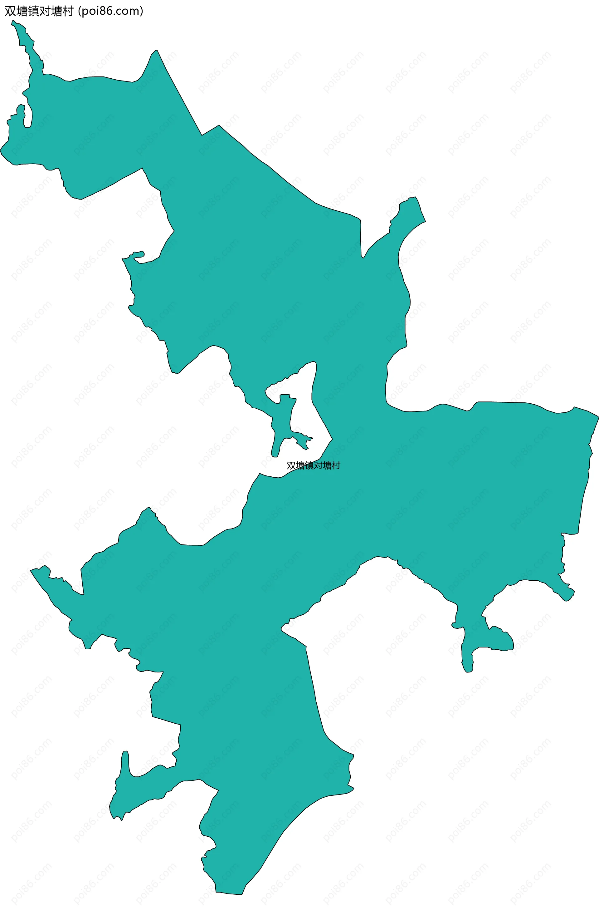 双塘镇对塘村边界地图