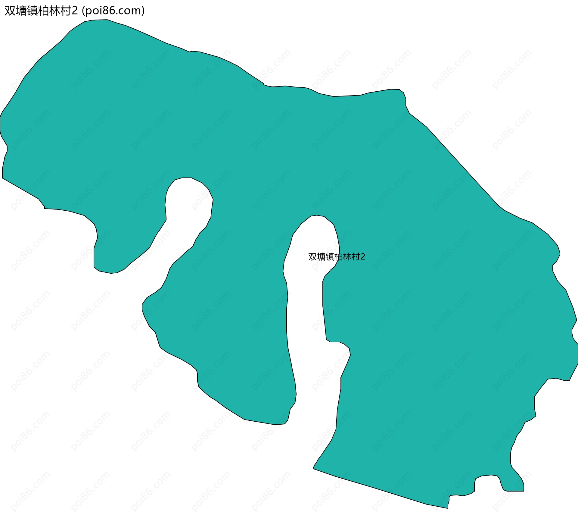 双塘镇柏林村2边界地图